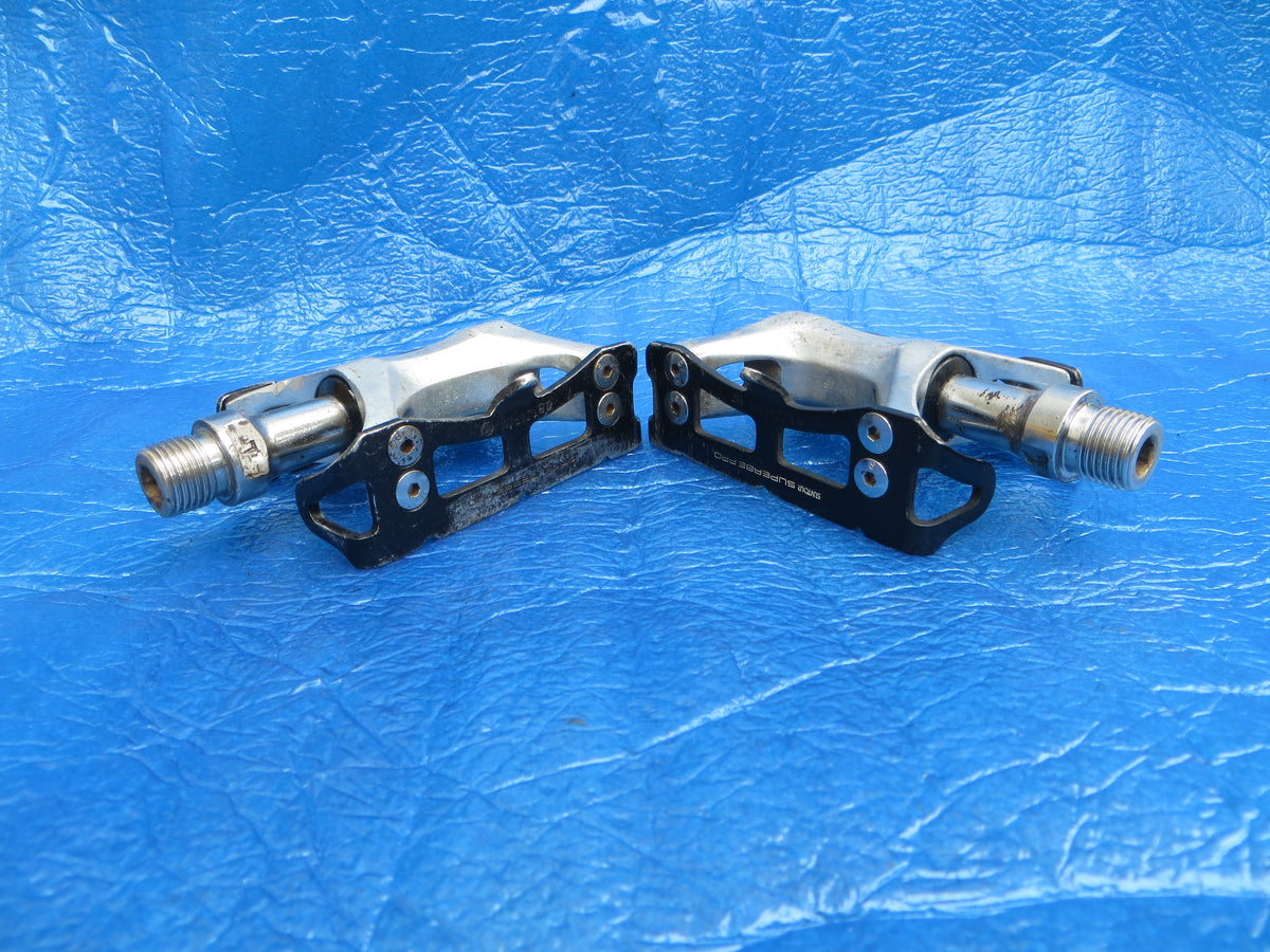 NOS Suntour SUPERBE PRO NJS Track Pedals NOS Cages RARE NOS Suntour SUPERBE PRO NJS Track Pedals NOS Cages RARE