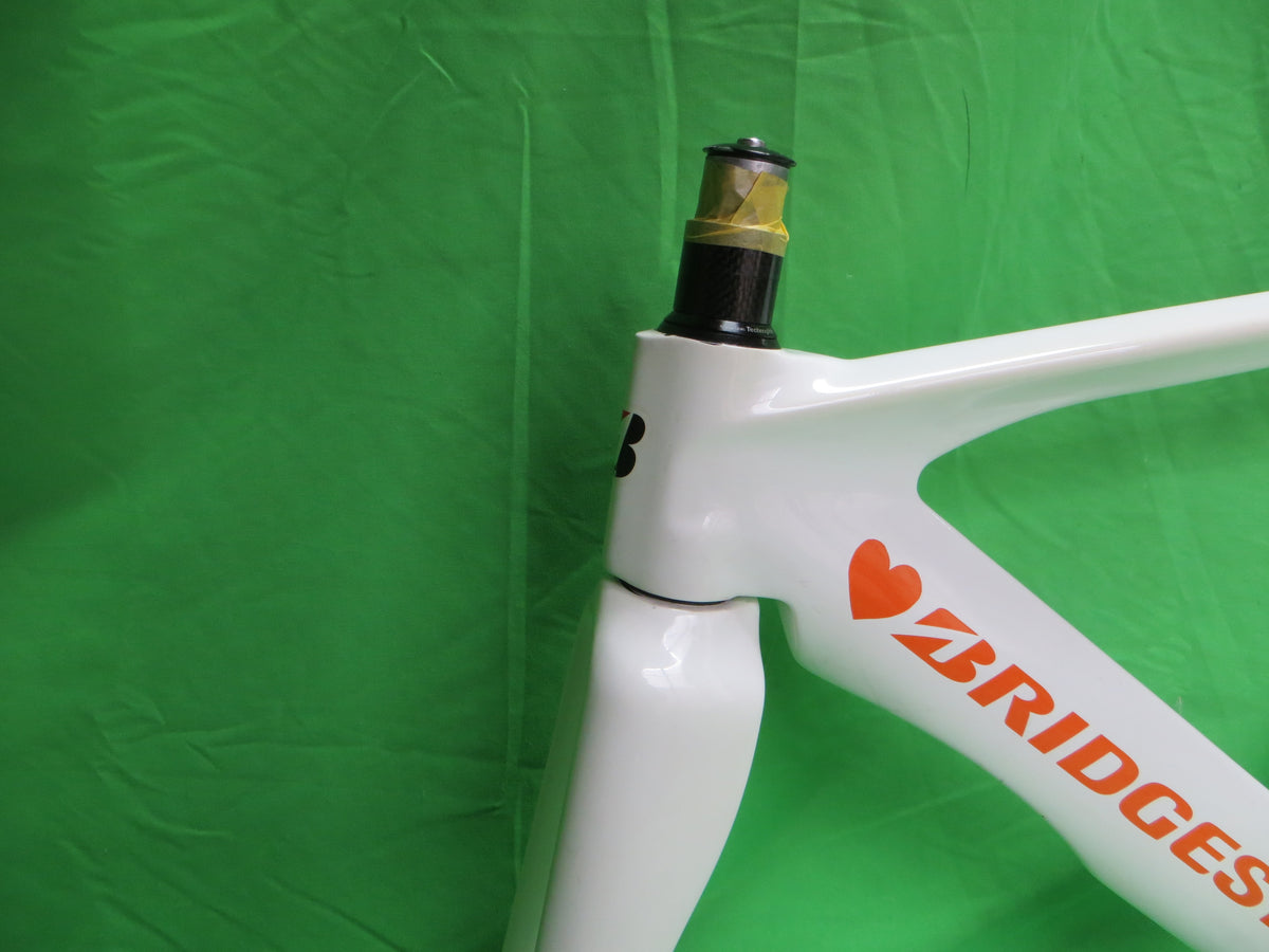 Rare! Girls Keirin Bridgestone TR8 Carbon Track Frame // White