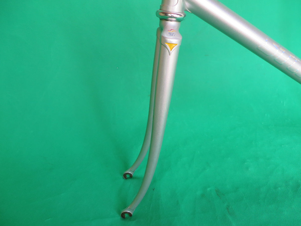 Cadre Vélo De Piste Stratos Argent NJS Keirin - Taille 52,5 Cm - Acier - Occasion