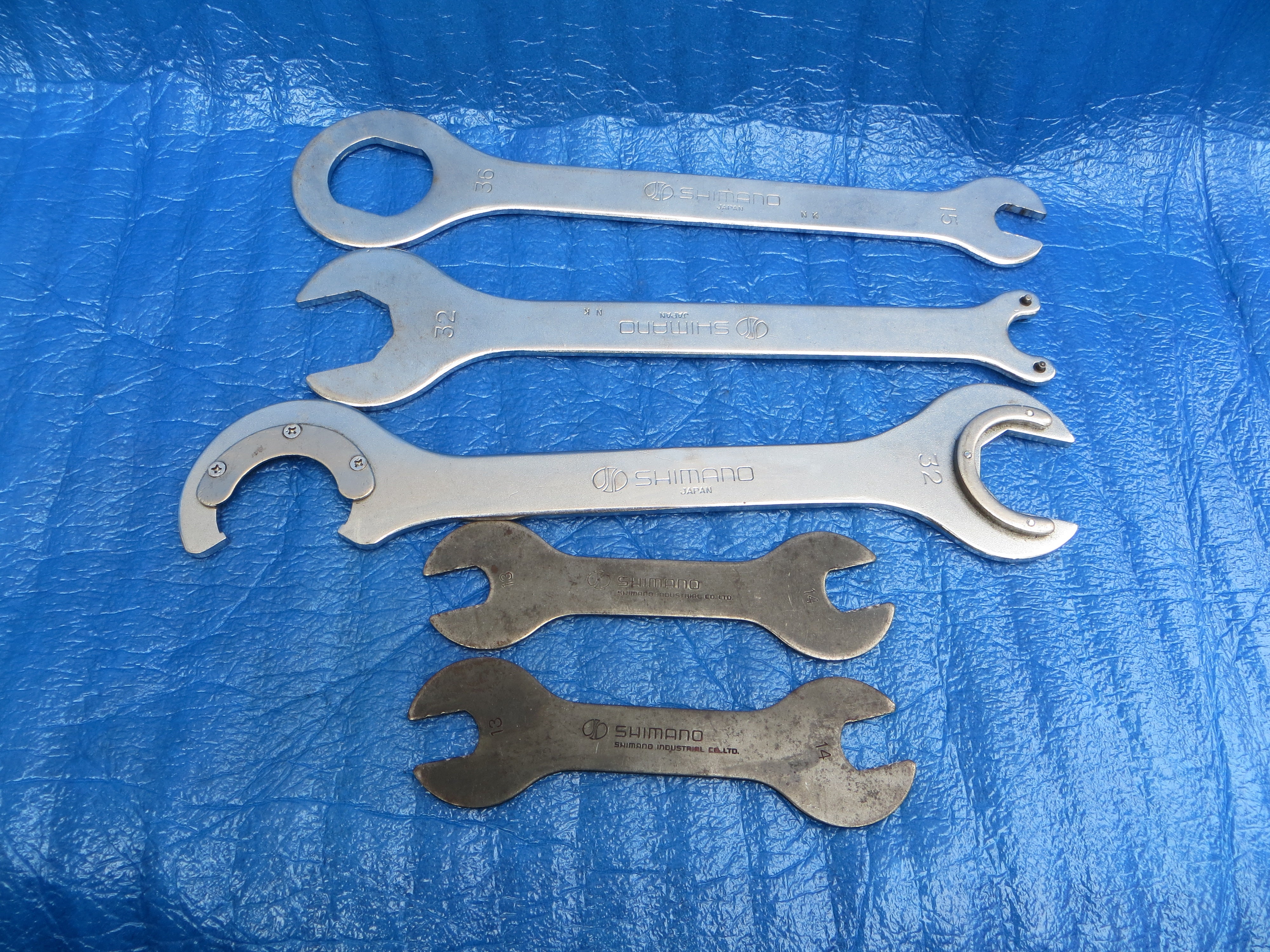Vintage Shimano Headset/Bottom Bracket/Hub Spanner Tool Wrench Complete Set(25100701)