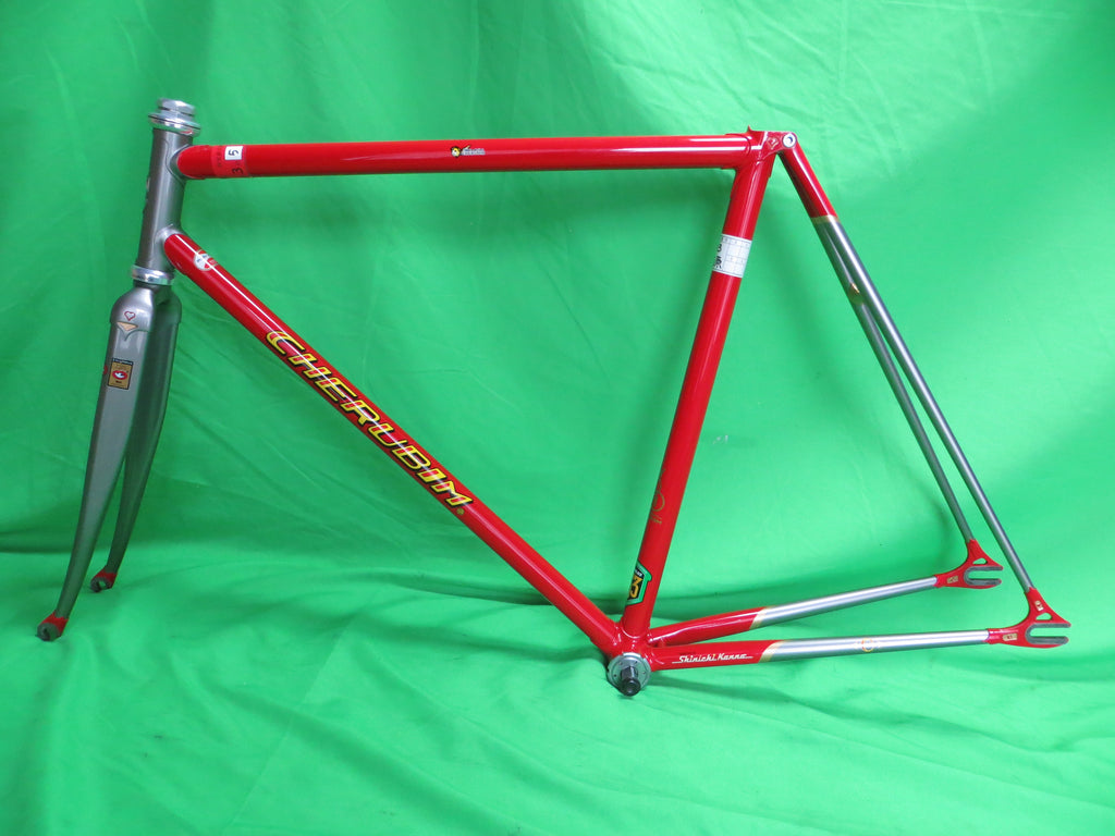 Cherubim Columbus Max Fork Reynolds 853 // Red / Gray Two Tone // 53cm