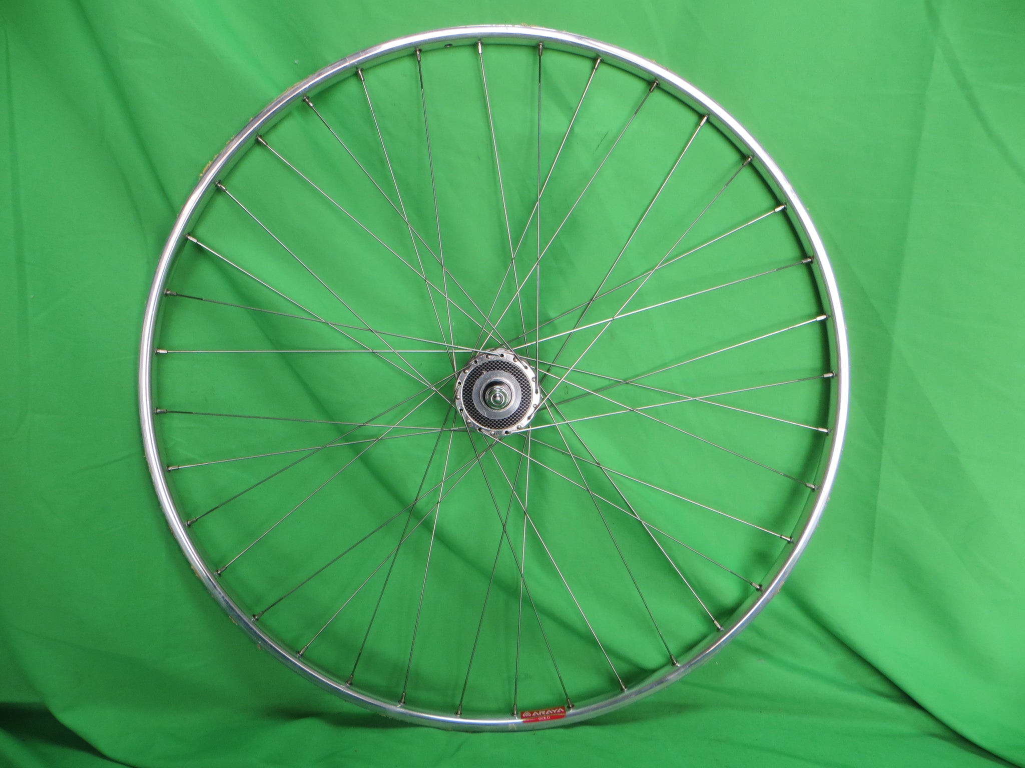Araya Gold 16B 700c Tubular NJS rim, Shimano Dura Ace HB-7600 36H NJS 100mm/8mm Front Hub (25012505)
