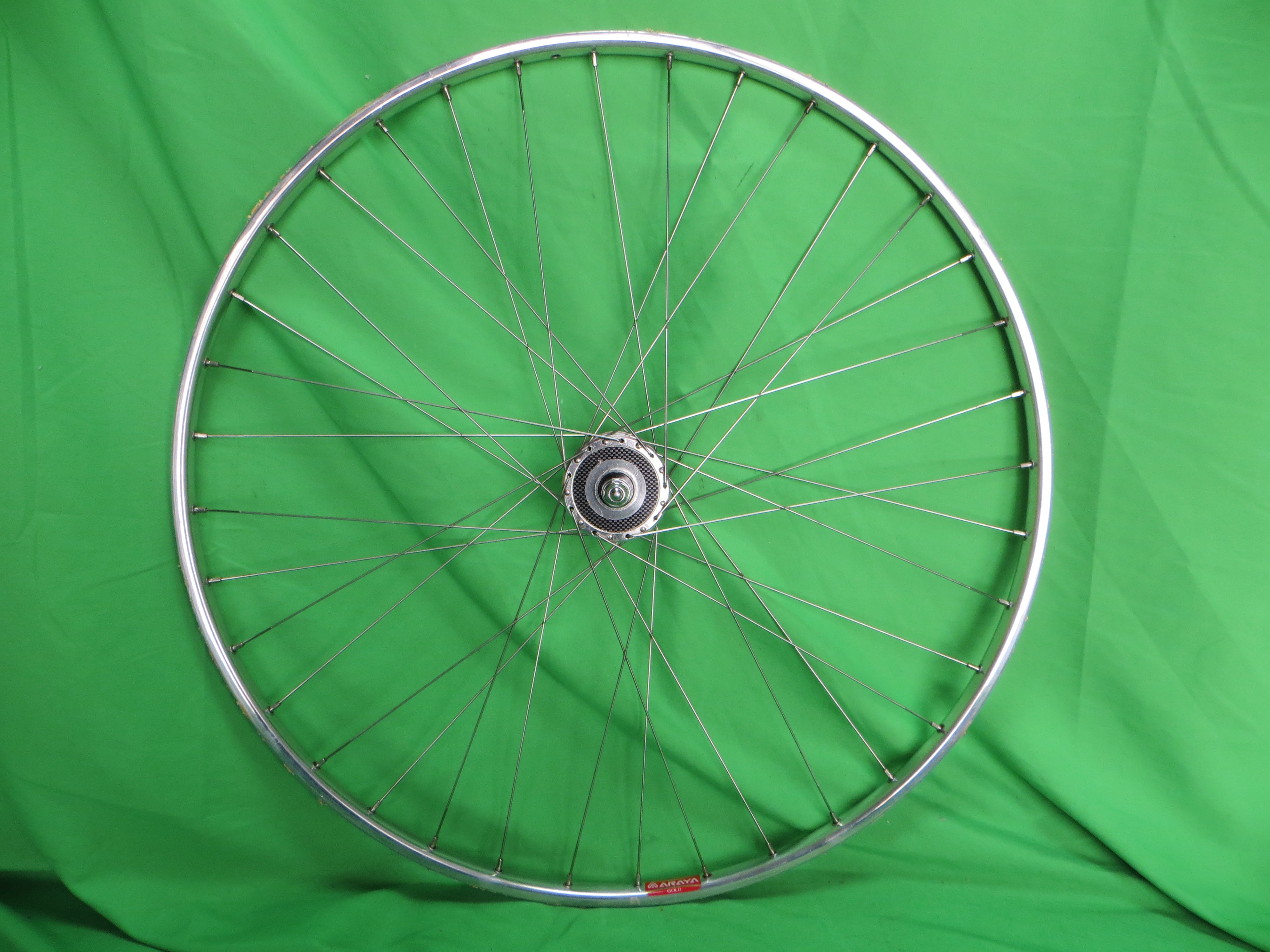 Araya Gold 16B 700c Tubular NJS rim, Shimano Dura Ace HB-7600 36H NJS 100mm/8mm Front Hub (25012505)