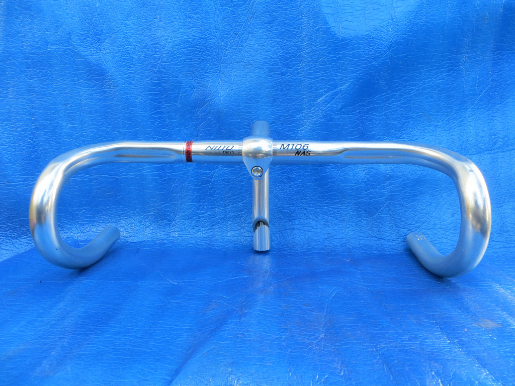 Nitto M106 NAS 400mm  26mm Bar Clamp AA Handlebar, Nitto Pearl 80mm/71 degree AA Stem (25022101)