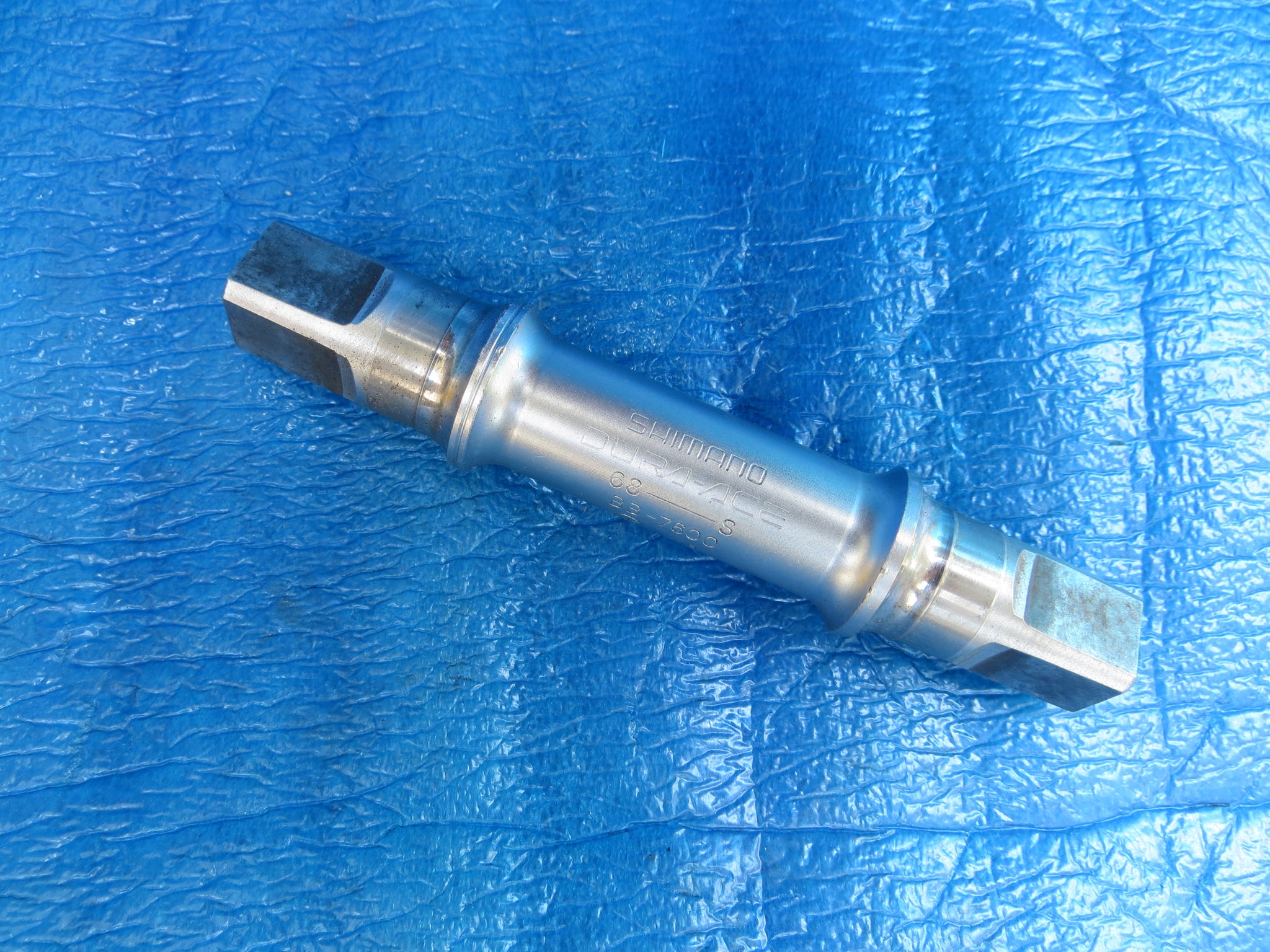 Vintage Shimano Dura Ace NJS Approved BB-7600 Track Bottom Bracket Spindle 68-109mm (24062202)