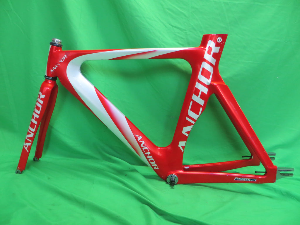 Anchor PHM7 Carbon Track Frame // Red White Fade // 53cm Non NJS