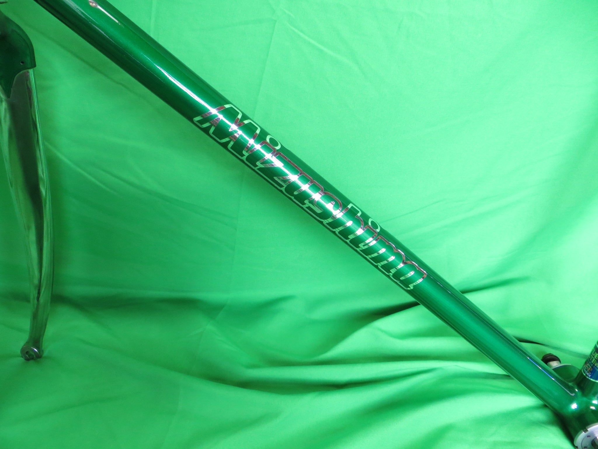 Mizushima Columbus Max Fork // Green Metallic Chrome Plated Finish