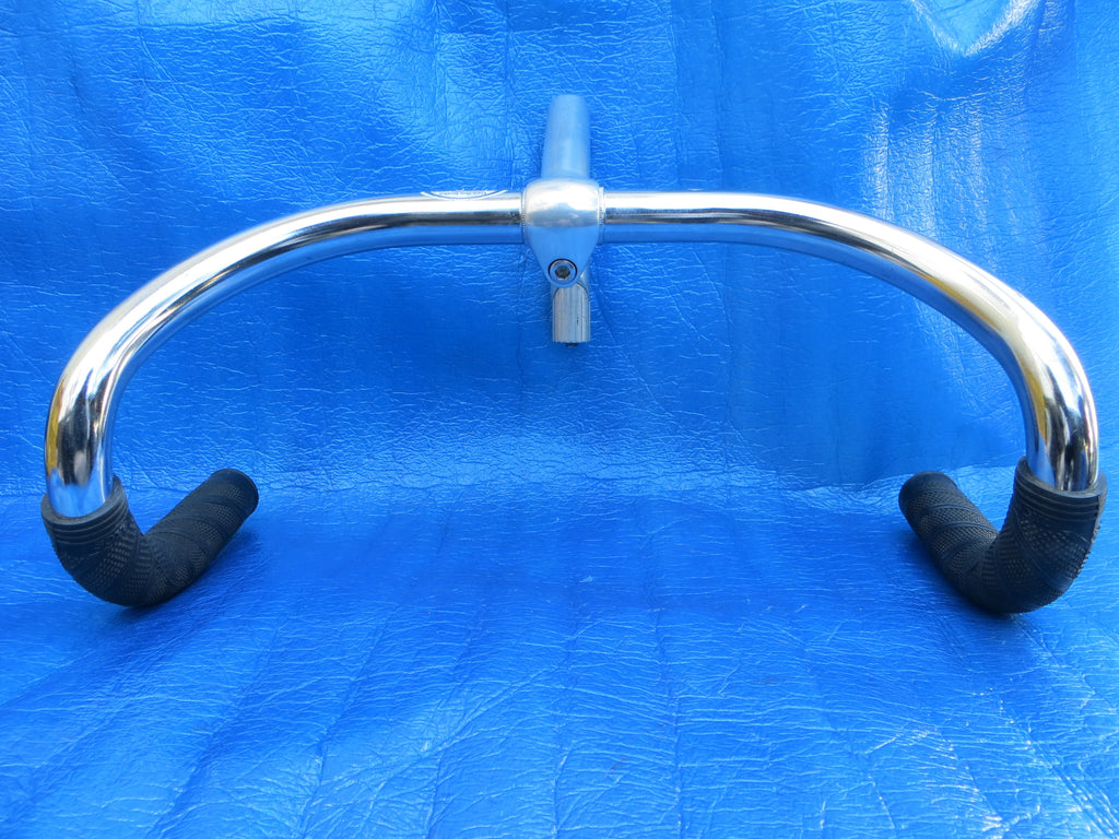 B125 380mm Steel NJS Handlebar, Nitto Jaguar 120mm/58 degree AA NJS Stem, Soyo Grips  (25032011)