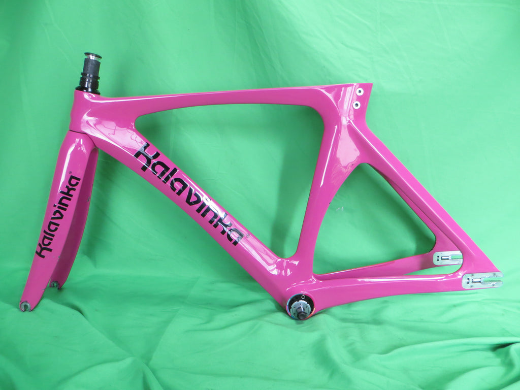 Rare! Kalavinka Girl'S Keirin Carbon Track Frame // HOT PINK // 47cm NJS Approved