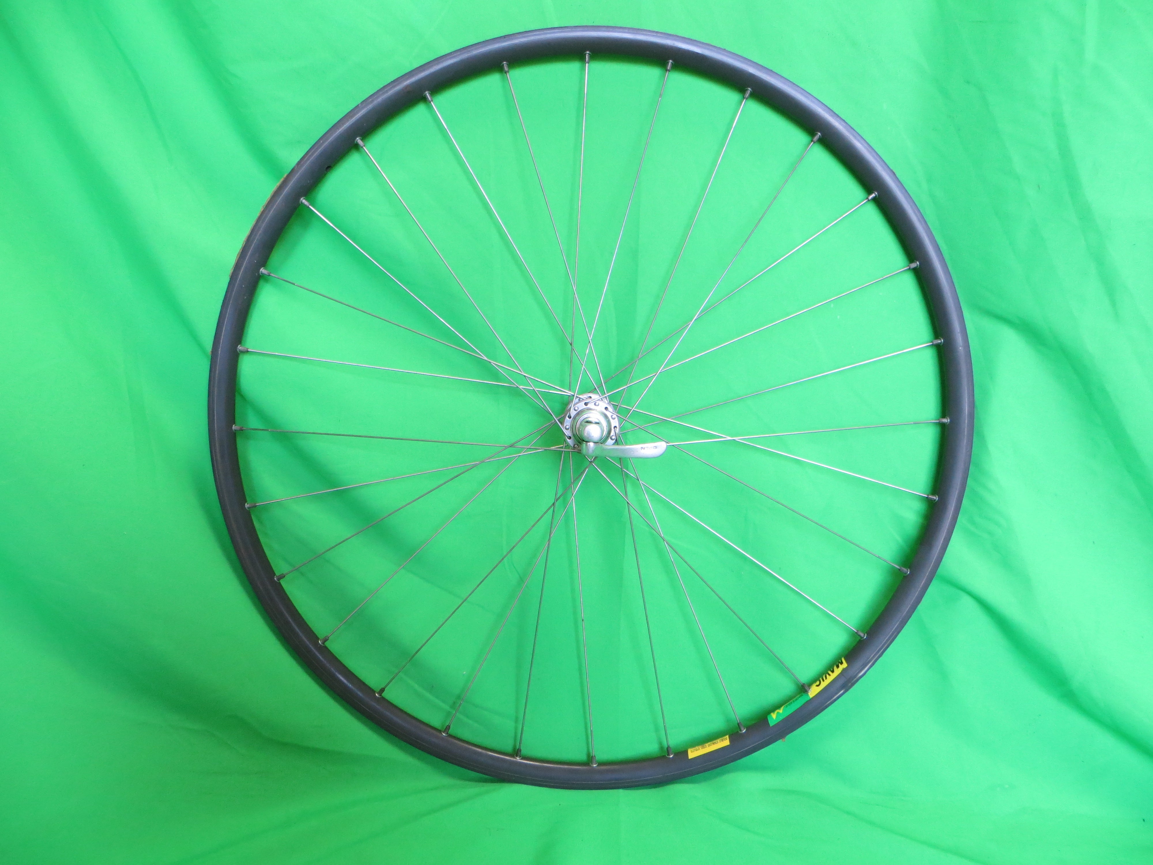 Mavic Mach 2 CD 2 27 00c 24H Tubular rim,  Shimano Dura Ace HB-7710 100mm/9mm 24H Front Hub Quick Release (24120104)