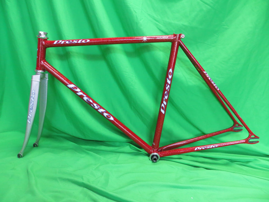 Presto Columbus Max Fork // Red / Silver with Gold Flake // 50.5cm