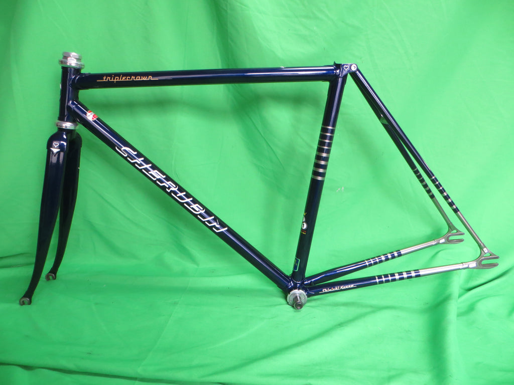 Cherubim Columbus Max Fork // Dark BLue / Diamond Silver // 49.5cm