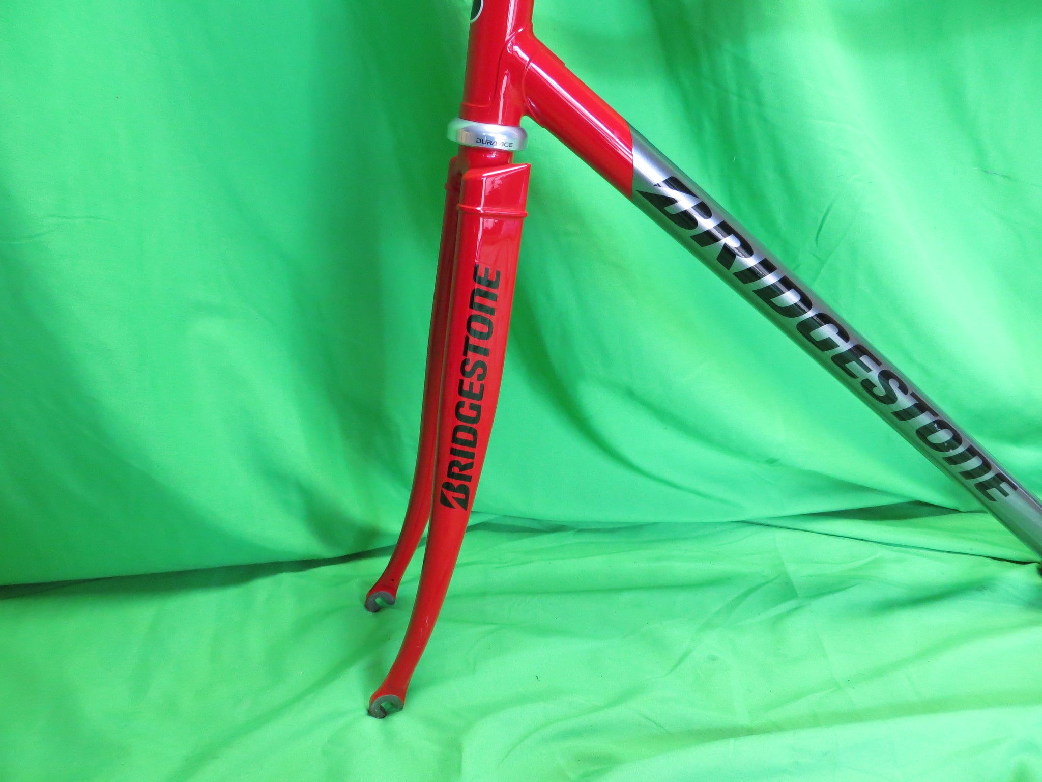 Bridgestone Columbus Max Fork Reynolds 853 // Red / Gary Two Tone