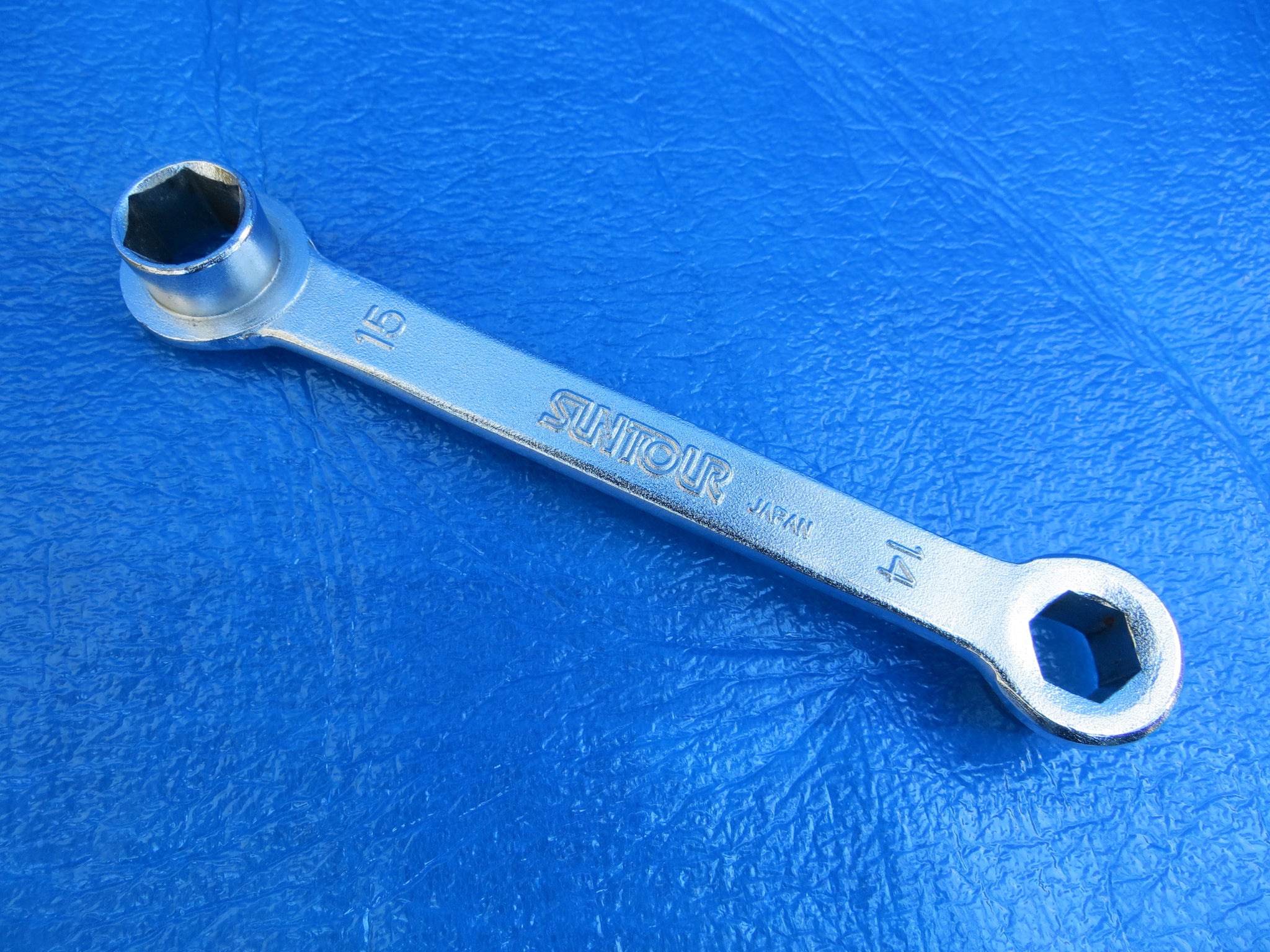 Vintage SunTour Wheel Nut Crank Bolt Wrench Tool 15mm / 14mm (23120604)
