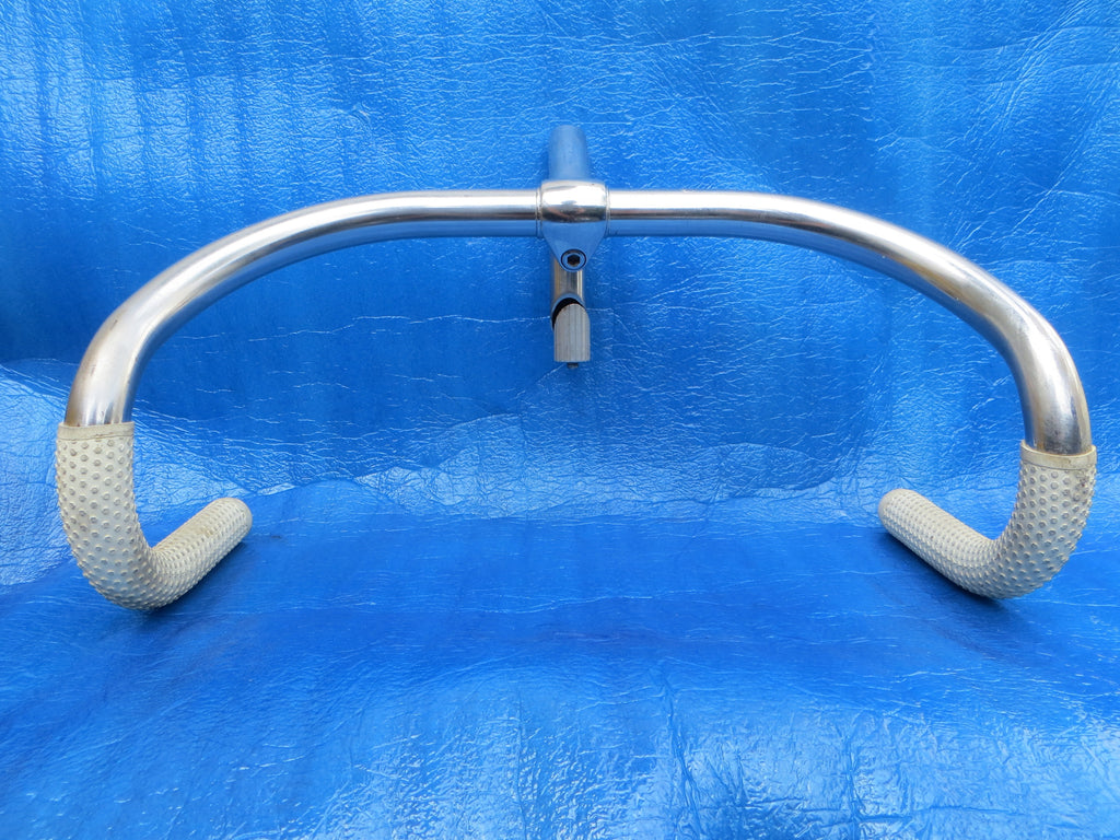 B123 400mm Seel NJS Handlebar, Nitto Jaguar 95mm/58 degree Steel NJS Stem, Choice Strong X Grips  (25050409)
