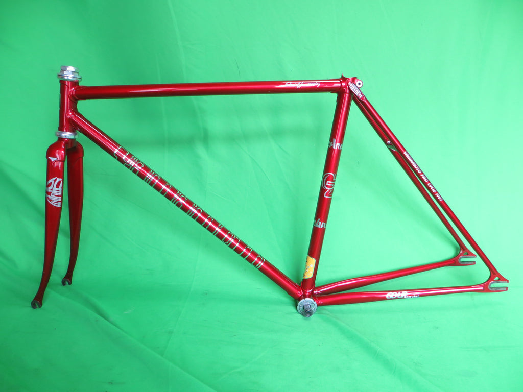 Yamamoto Columbus Max Fork // Red Metallic / Clear Black // 49cm