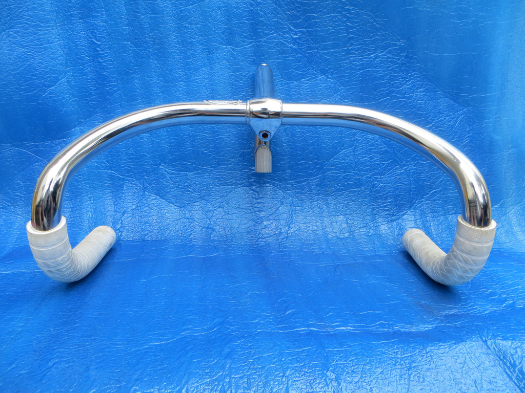 B125 380mm Steel NJS Handlebar, Nitto Jaguar 120mm/58 degree Steel NJS Stem, Champ Grips  (25060809)