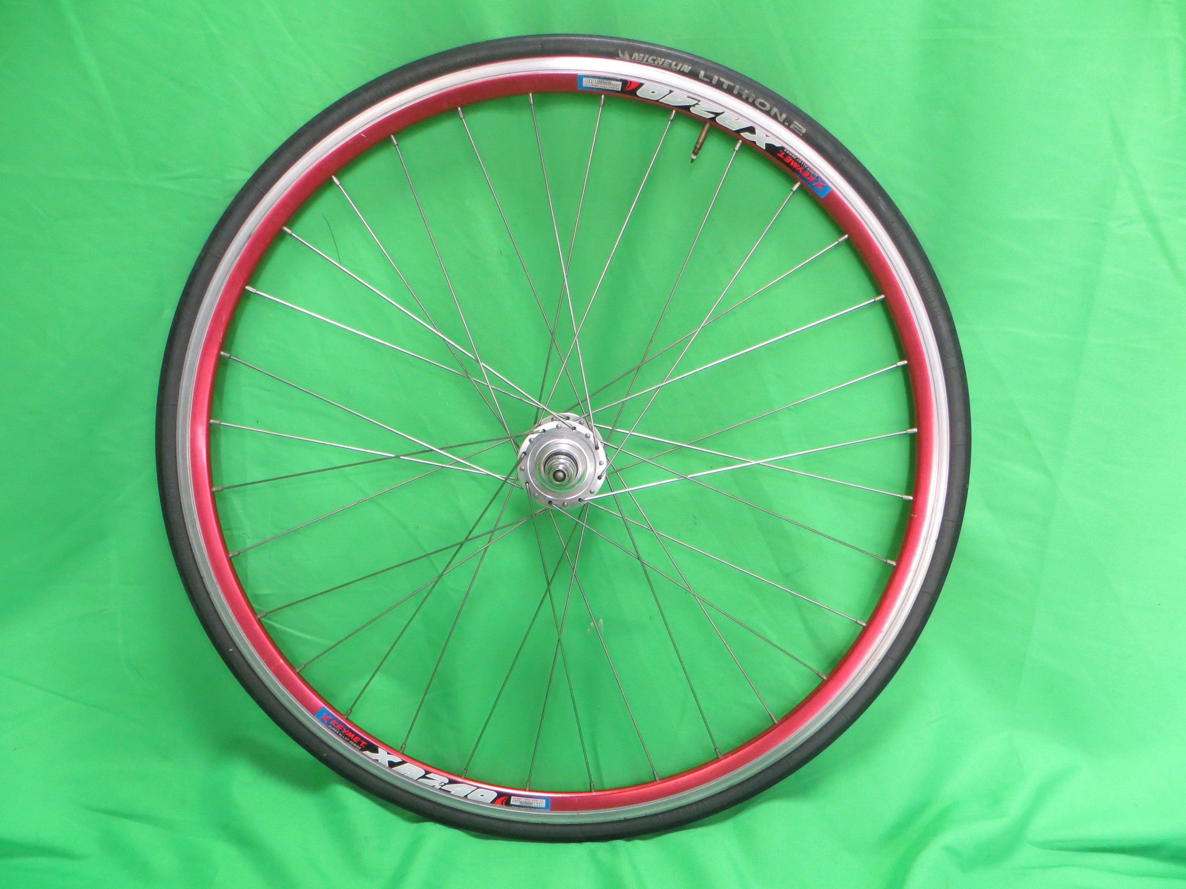 X Keymet XR240 Clincher 32H 700c Rim, Yoshigai Gram Compe Non NJS Rear Hub 120mm, Michelin TIre (25061602)