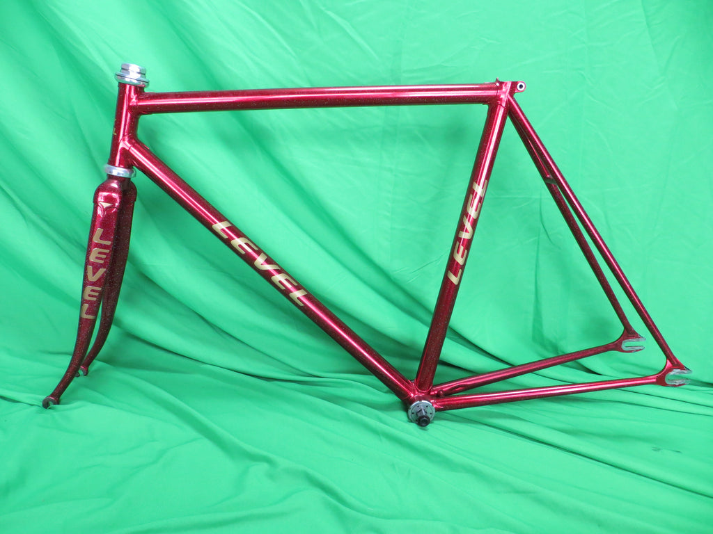 Level Columbus Max Fork // Red Metallic with Rainbow Flake // 51.5cm