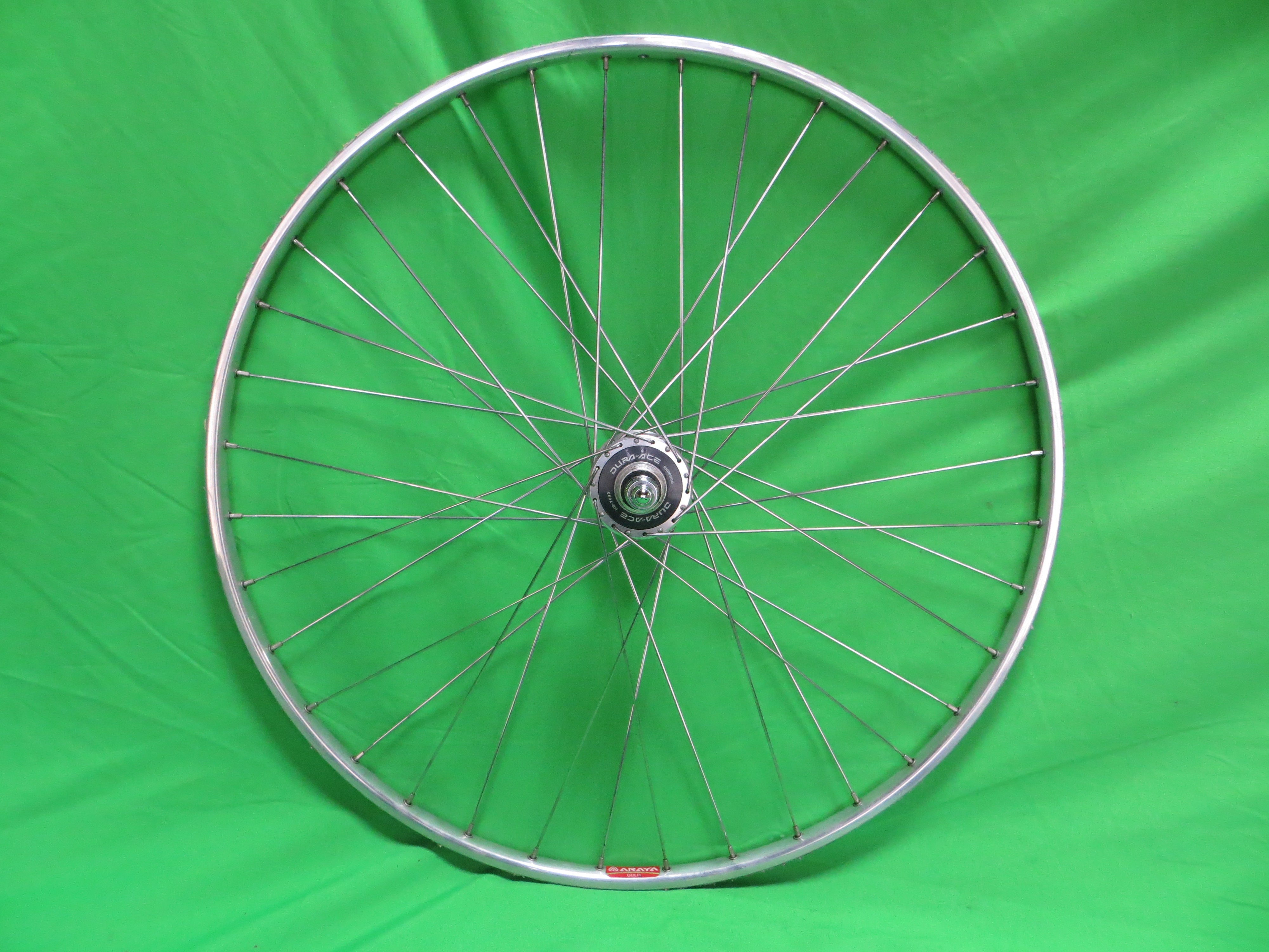 Araya Gold 16B 700c Tubular NJS rim, Shimano Dura Ace HB-7600 NJS 120mm/10mm Rear Hub (24100609)