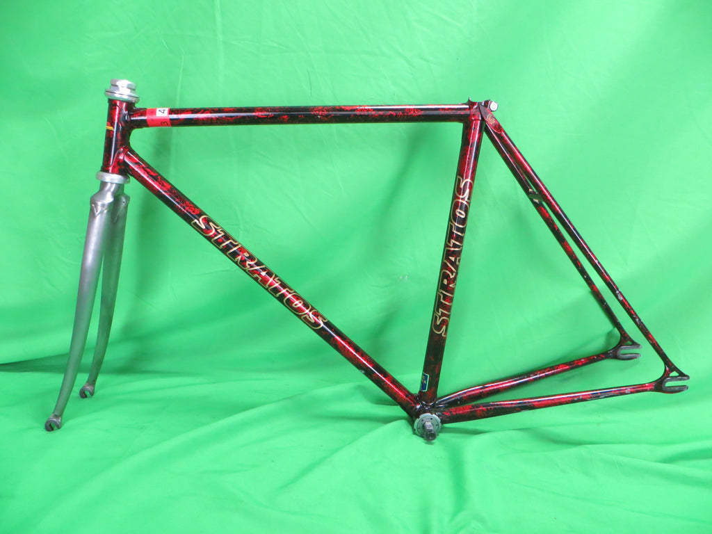 Stratos / Red Black Marble with Unpainted Fork / 50cm