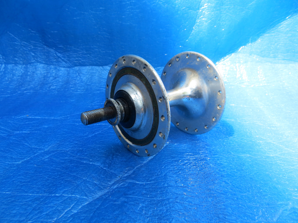 Suntour Superbe 36H Front Hub 8mm Axle NJS w/o Wheel Nuts (25063007)