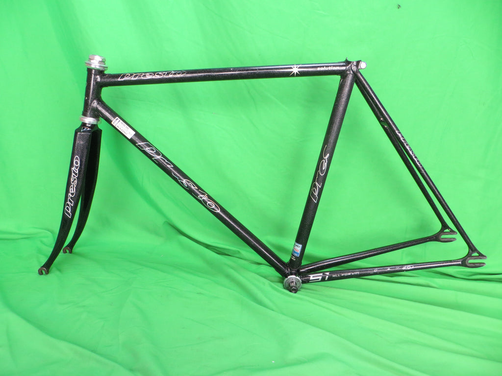 Presto Columbus Max Fork // Black with Silver Flake // 51cm
