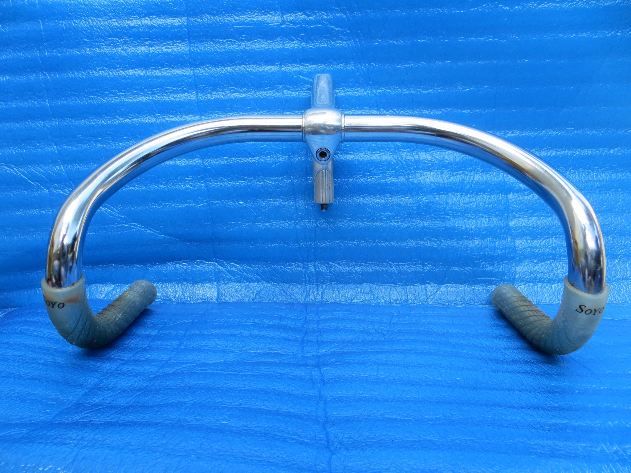 B123 380mm CrMo NJS Handlebar, Nitto Jaguar 100mm/58 degree AA NJS Stem, Soyo Grips (25072013)