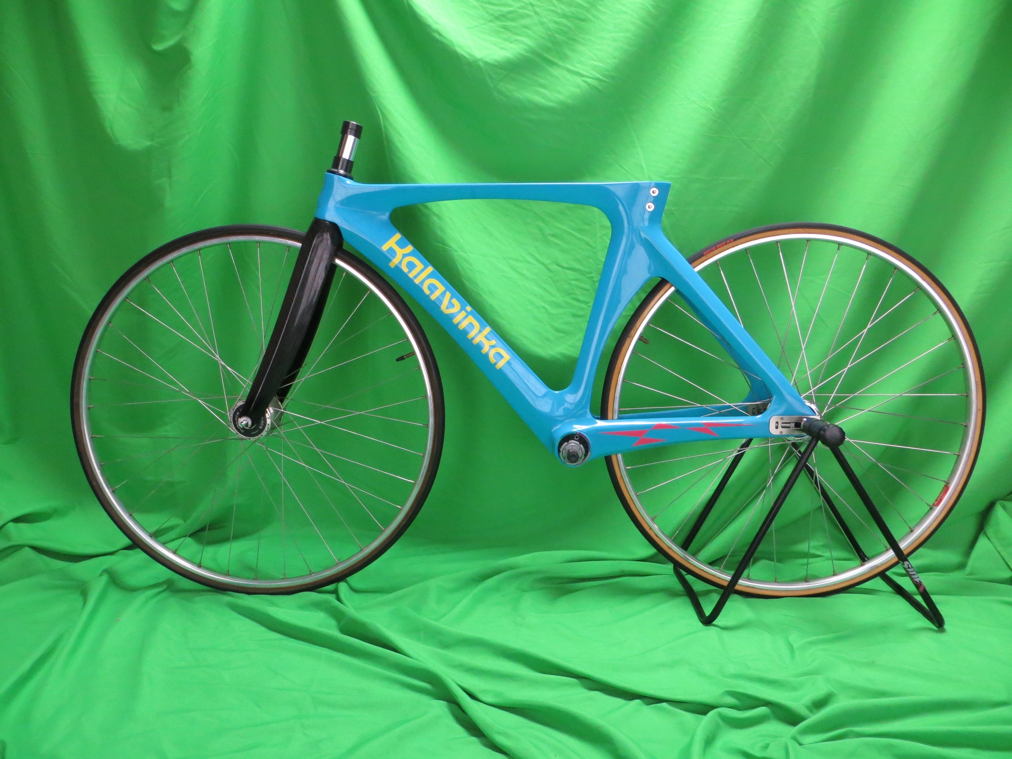Rare! Kalavinka Girl'S Keirin Carbon Track Frame // Blue // 47cm