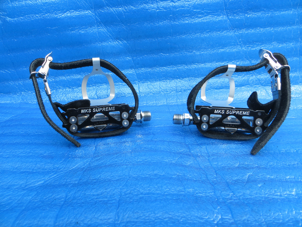 MKS Supreme NJS Pedals , MKS AA S-size NJS Clips and MKS Fit-alfa NJS Toe Straps (25072501)