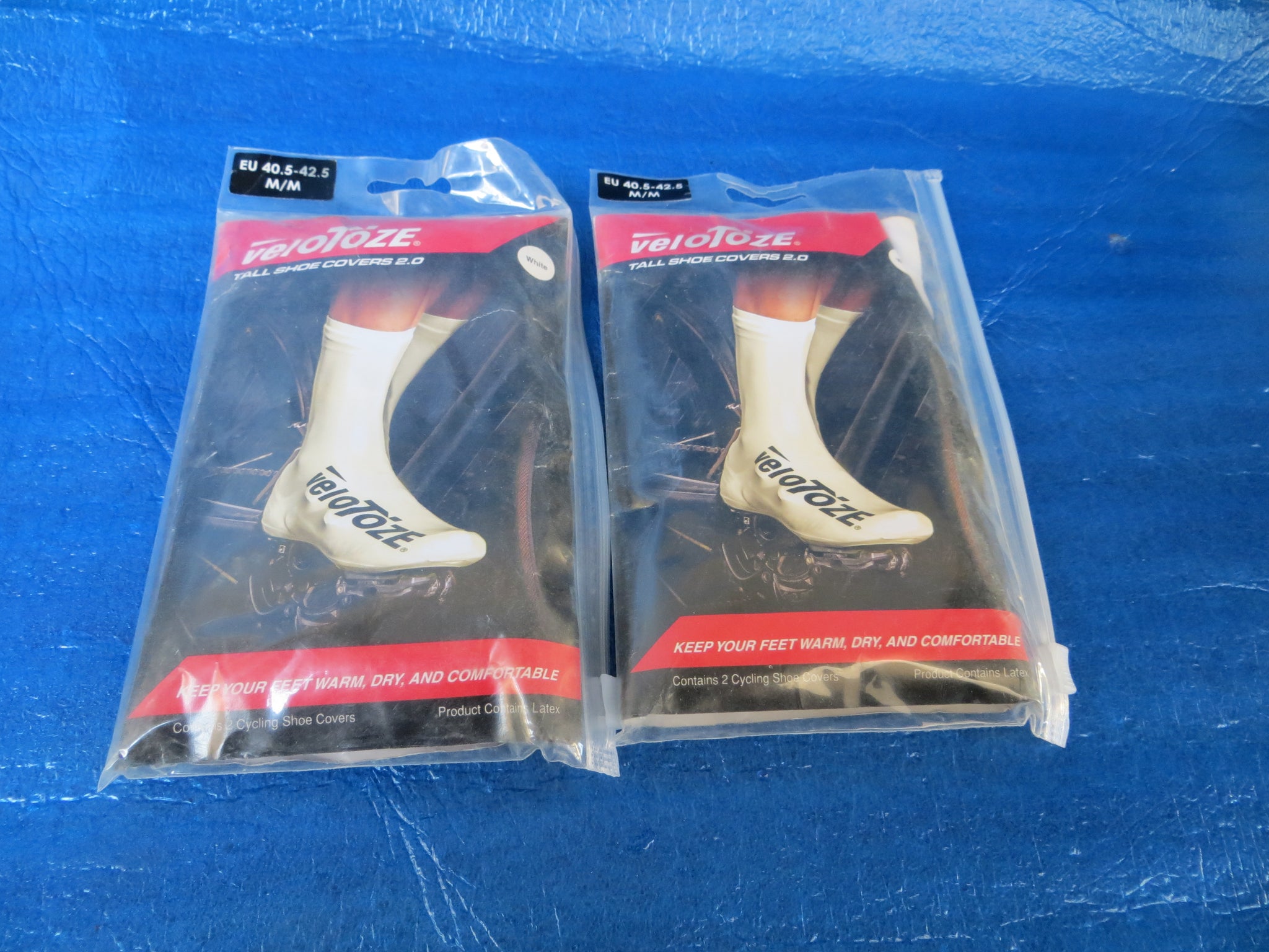 Never Used Velotoze Shoe Cover White EU/40.5-42.5