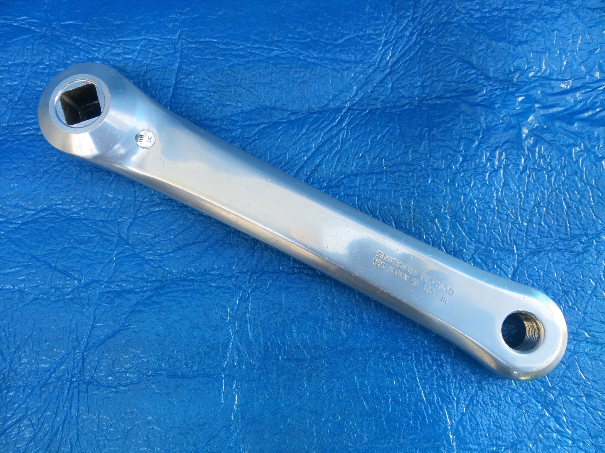 パーツ NJS SHIMANO DURA-ACE FC 7600 170mm SHIMANO DURA ACE FC-7600 NJS Pista Crank Set 170mm BCD144mm