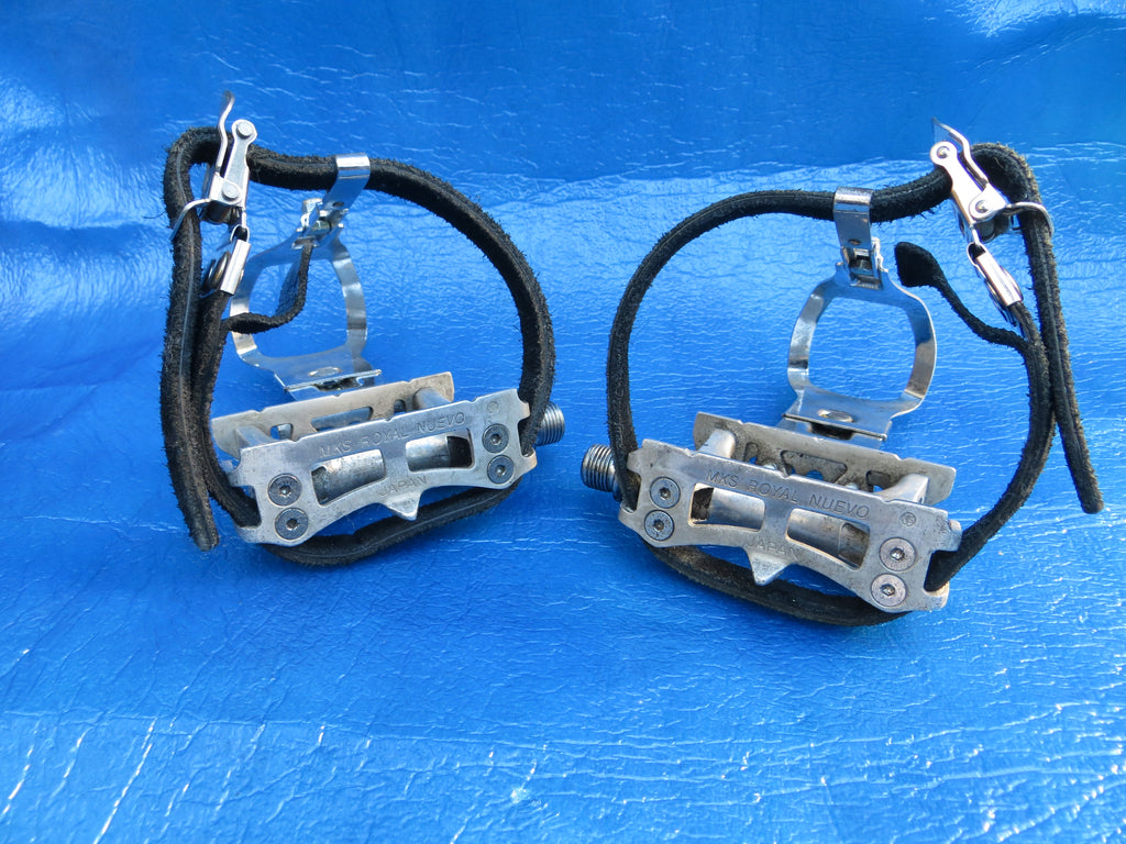 MKS Royal Nuevo NJS Pedals , MKS Adjustable NJS Steel Clips and MKS Fit-alfa NJS Toe Straps (24012903)