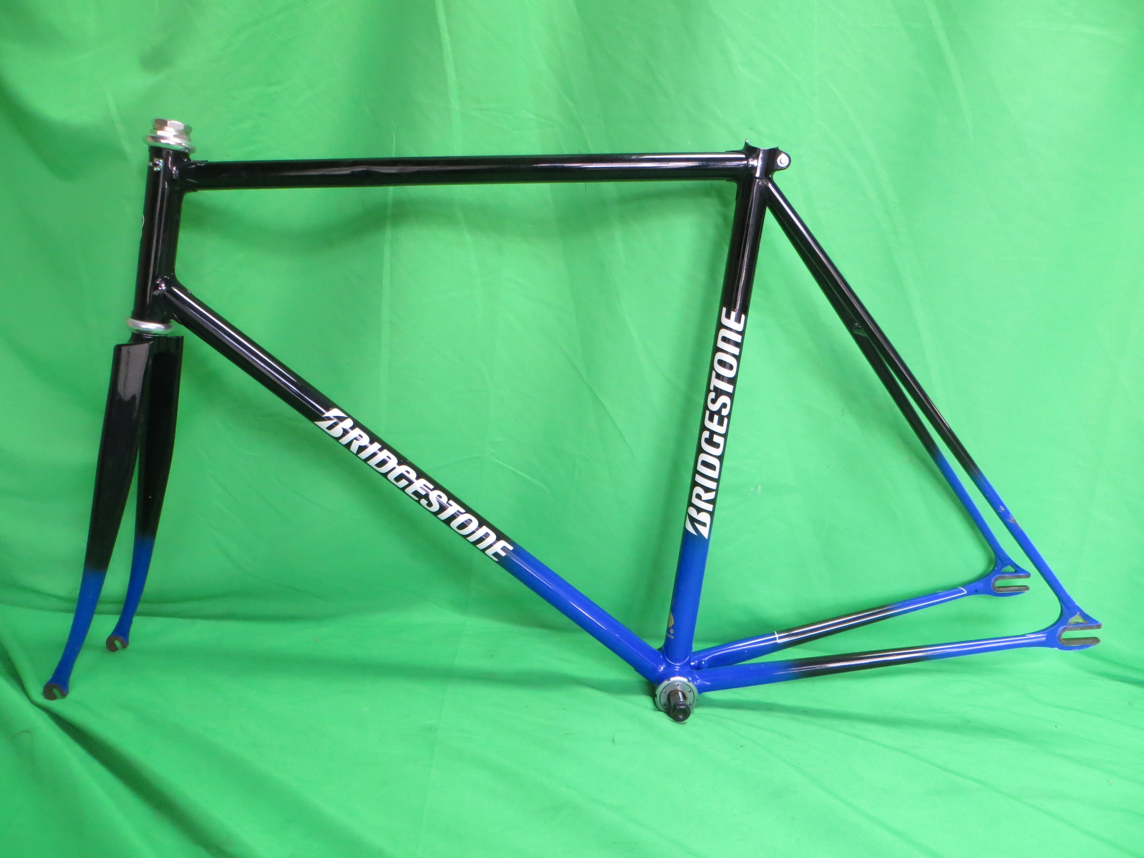 Bridgestone Keirin Express / Columbus Max Fork // Black Blue Two Tone // 54cm