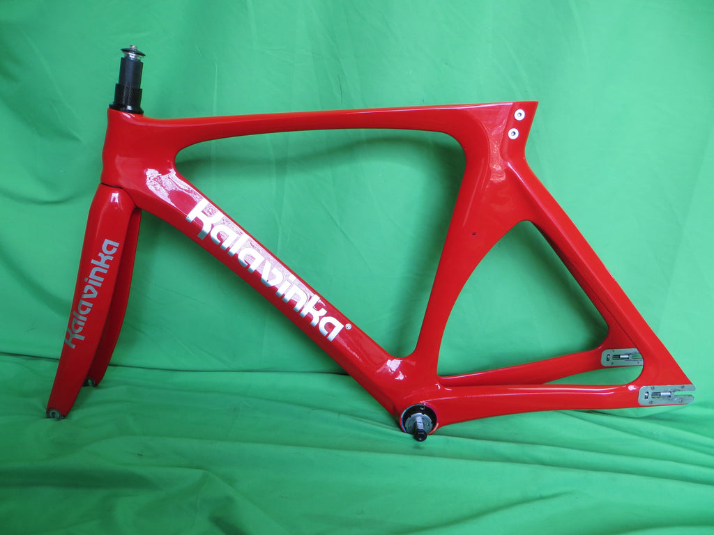 Rare M size! Kalavinka Girl'S Keirin Carbon Track Frame // Red // 50cm NJS Approved