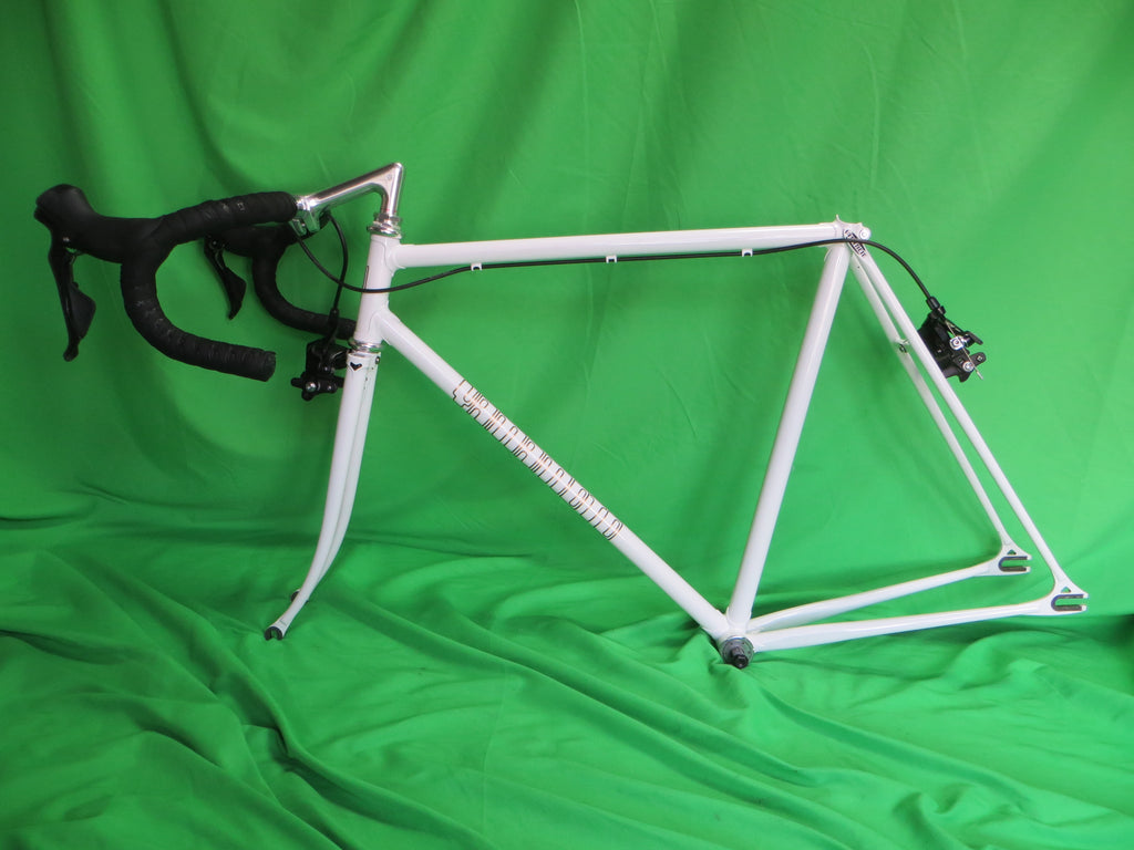 Yamamoto Drilled For Brakes // White // 53.5cm + Shiamano 105 Brakes