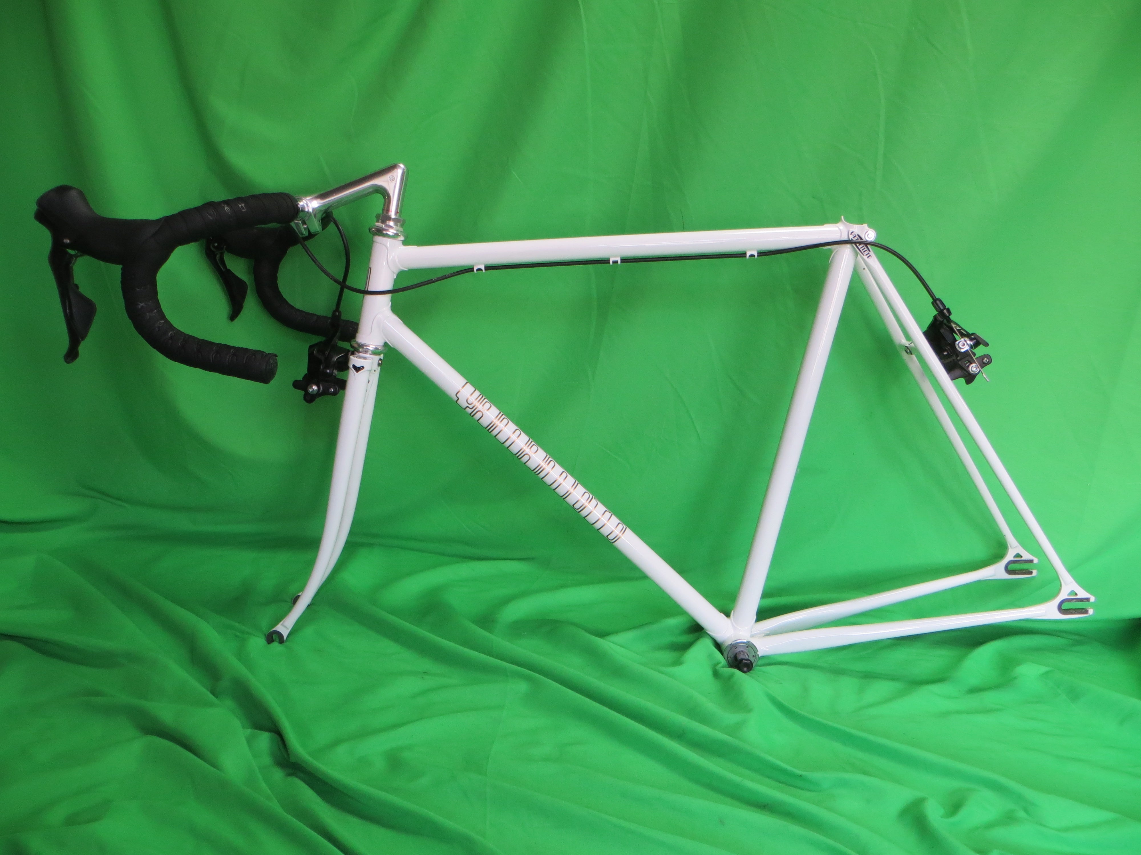 Yamamoto Drilled For Brakes // White // 53.5cm + Shiamano 105 Brakes