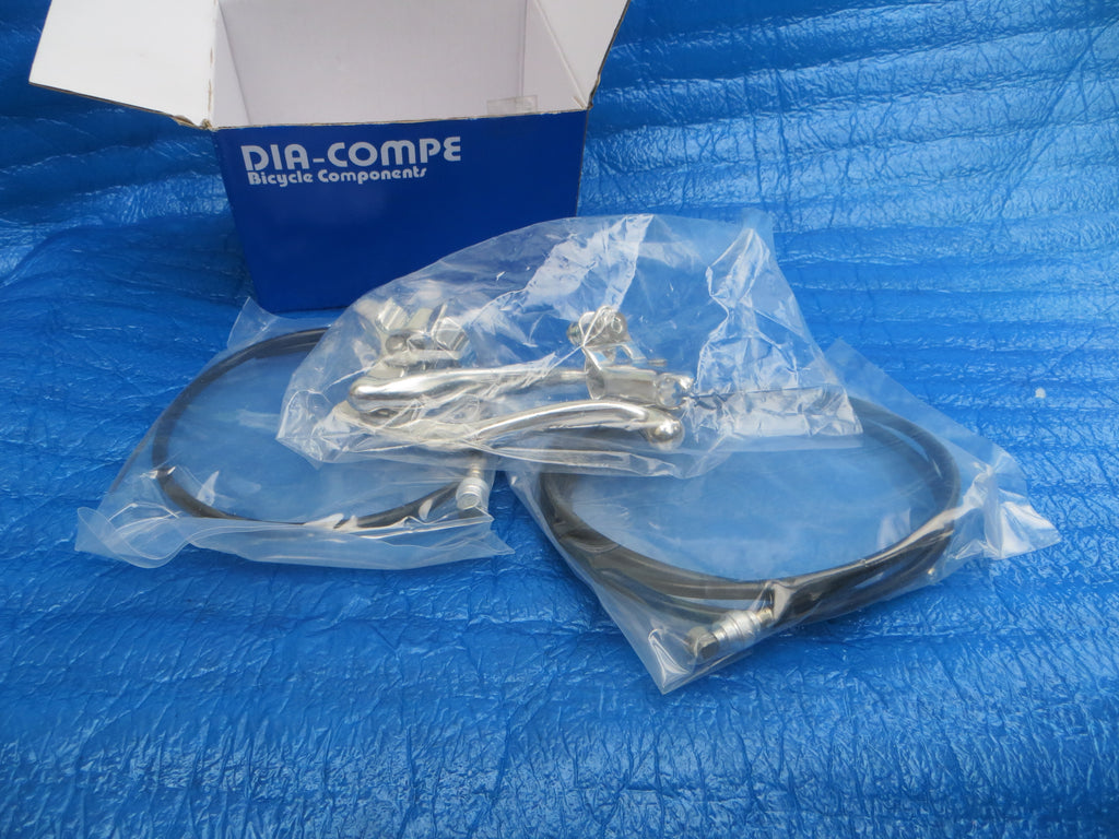 Never Used Dia Compe Brake Levers + Cables (25091402)