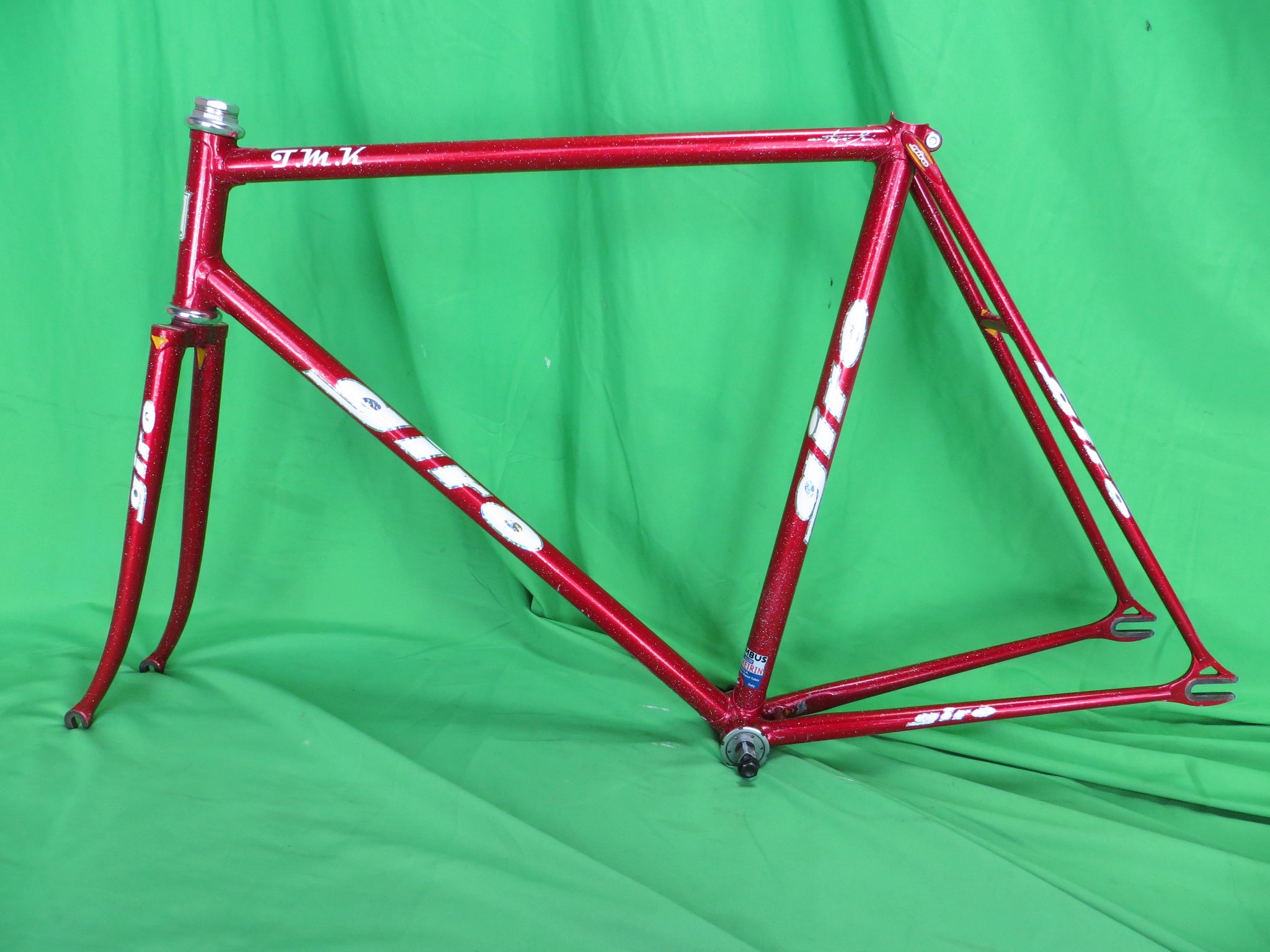 Giro Columbus Spirit Keirin // Red Metallic with Rainbow Flake // 54.5cm