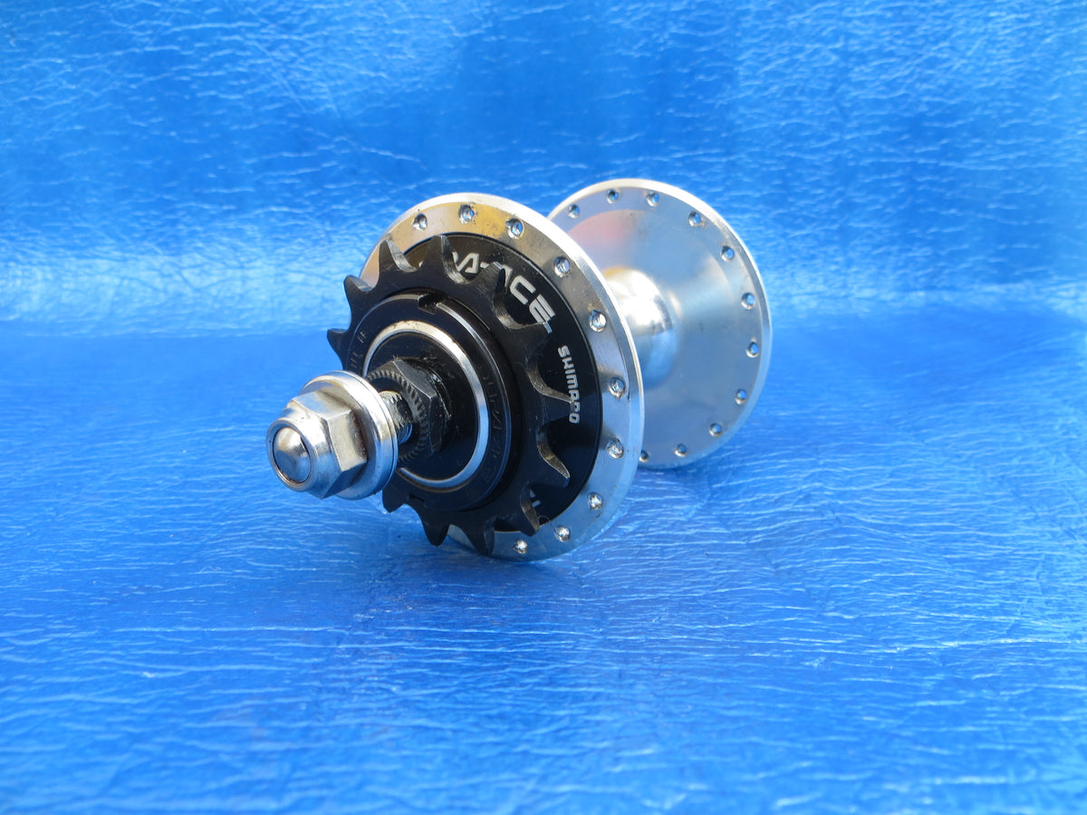 Jeu De Moyeu Shimano Dura Ace HB-7600 - Avant/arrière 36H - Argent - Occasion Fonctionnel