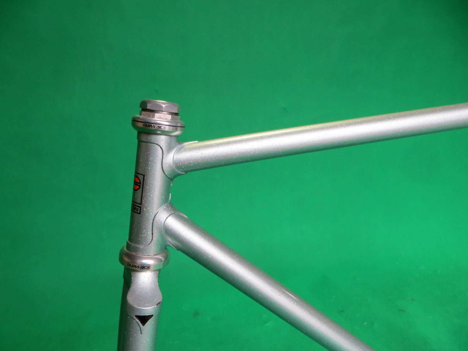 PELOTON // blue-grey + rainbow flake // Columbus Genius Tubing