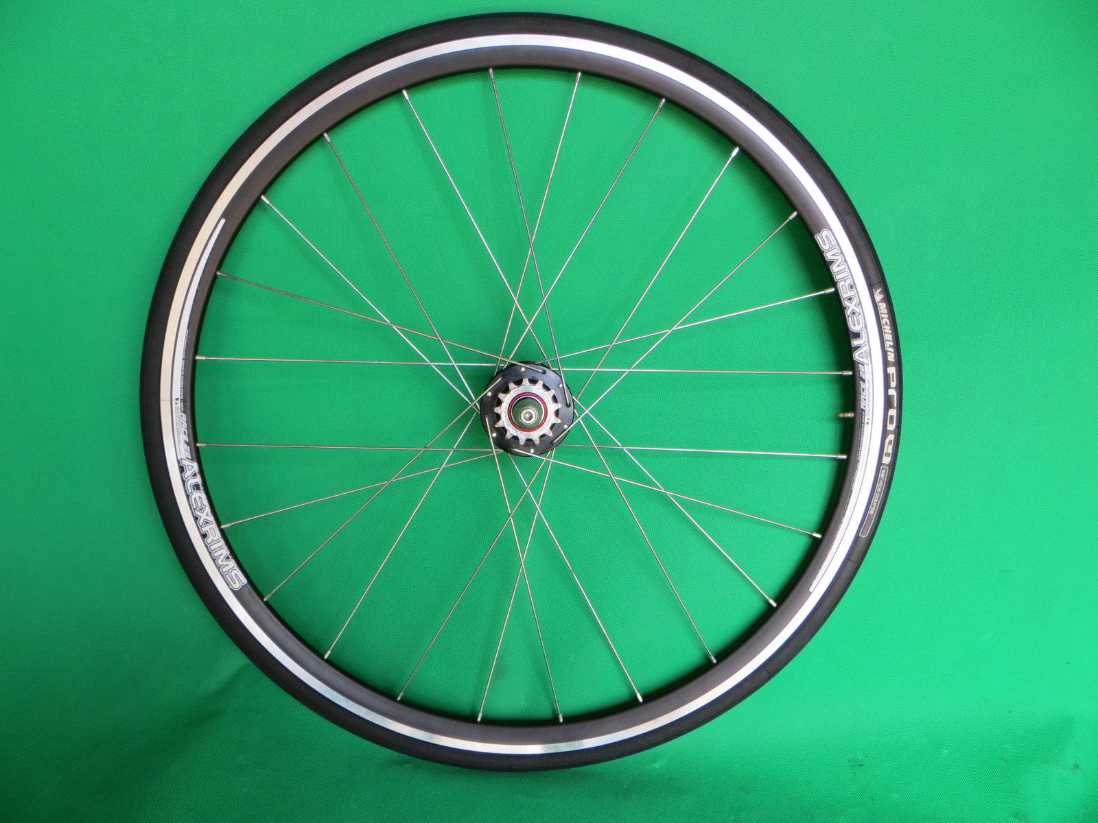 CycleOps Powertap SL+ 24H 120mm Rear Hub, Alexrims Race28 700c Clincher Rim, Michelin Pro4 Tire