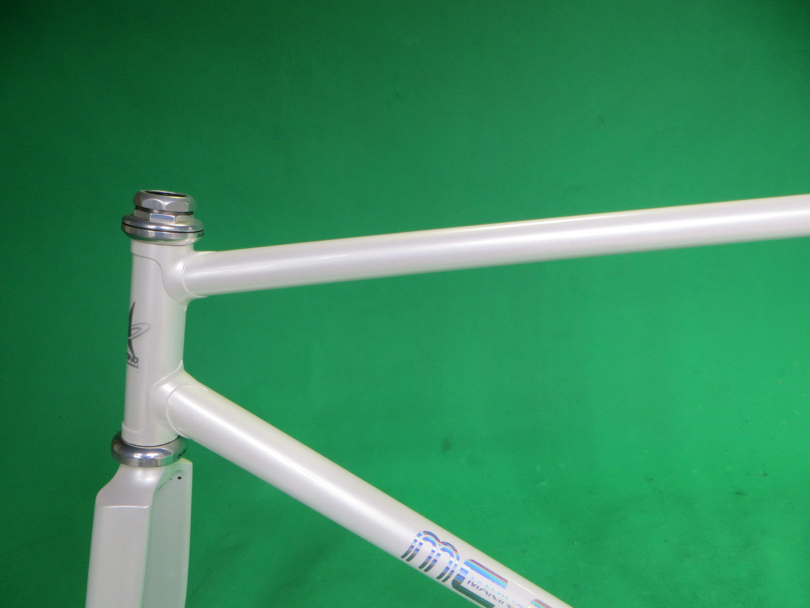MAKINO ホワイト ピストフレーム MAKINO // MCF (Makino Cycle Factory) // White w. COLUMBUS