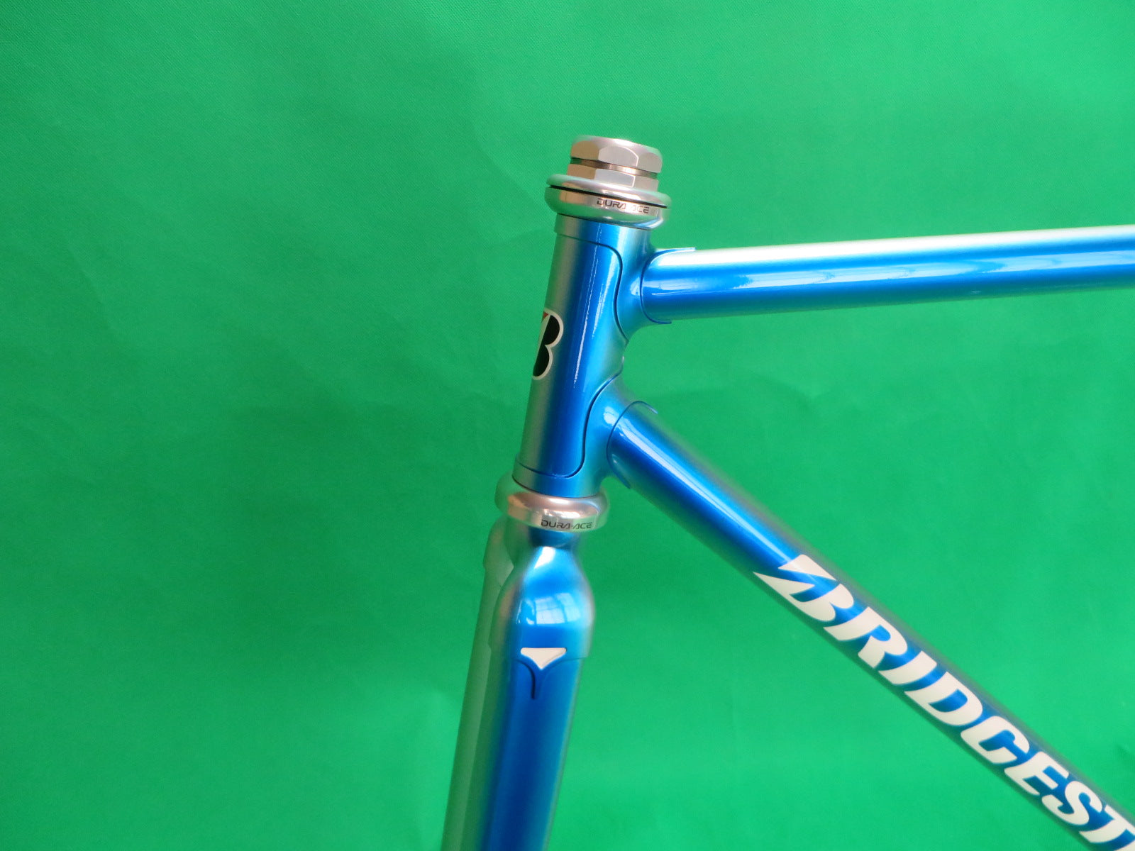 Bridgestone Columbus Max Fork // Blue Metallic Silver Fade // 48cm