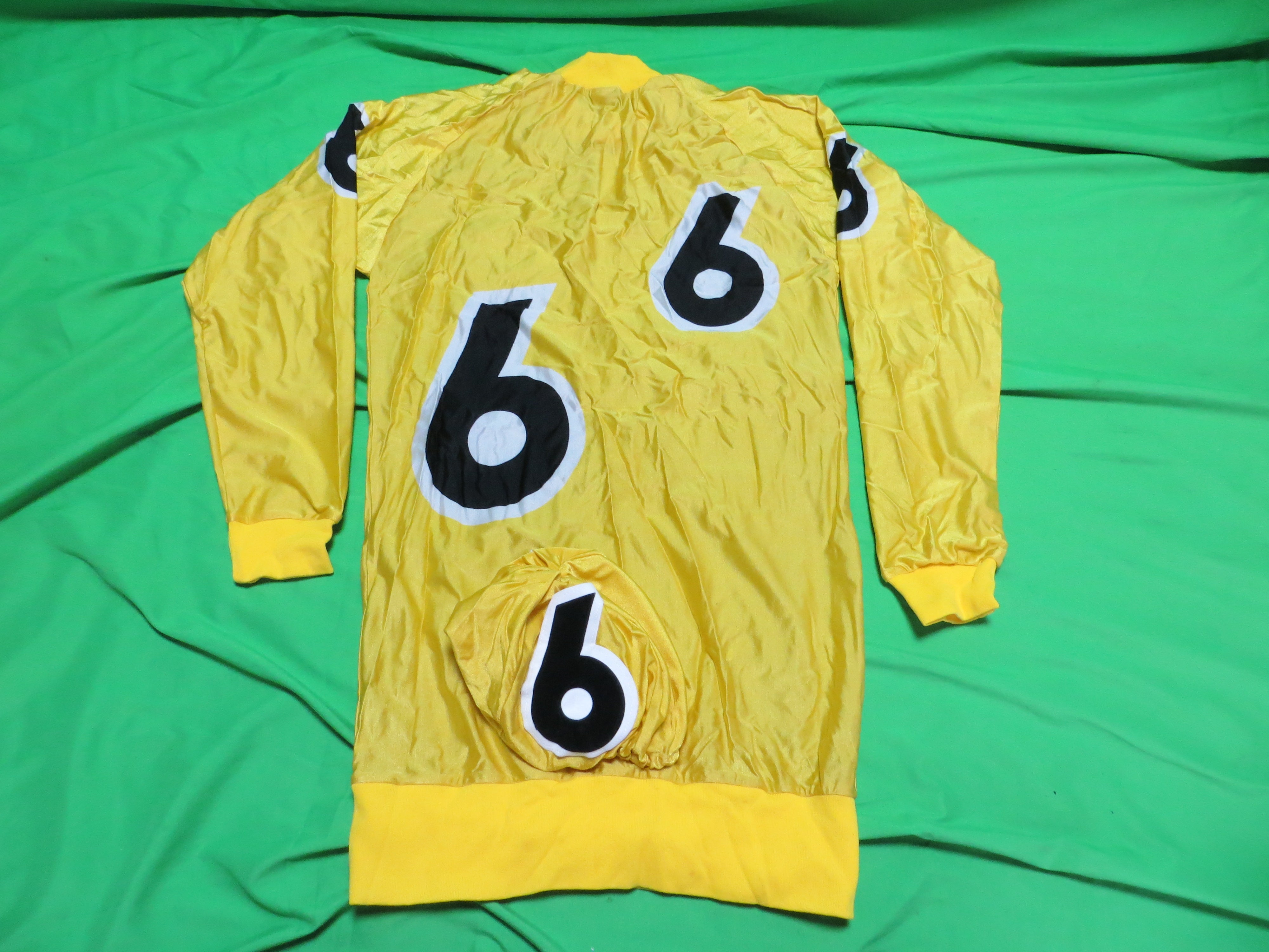 Rare! Vintage Authentic Keirin Jersey Japanese 3L Size (American LL) + Helmet Cover