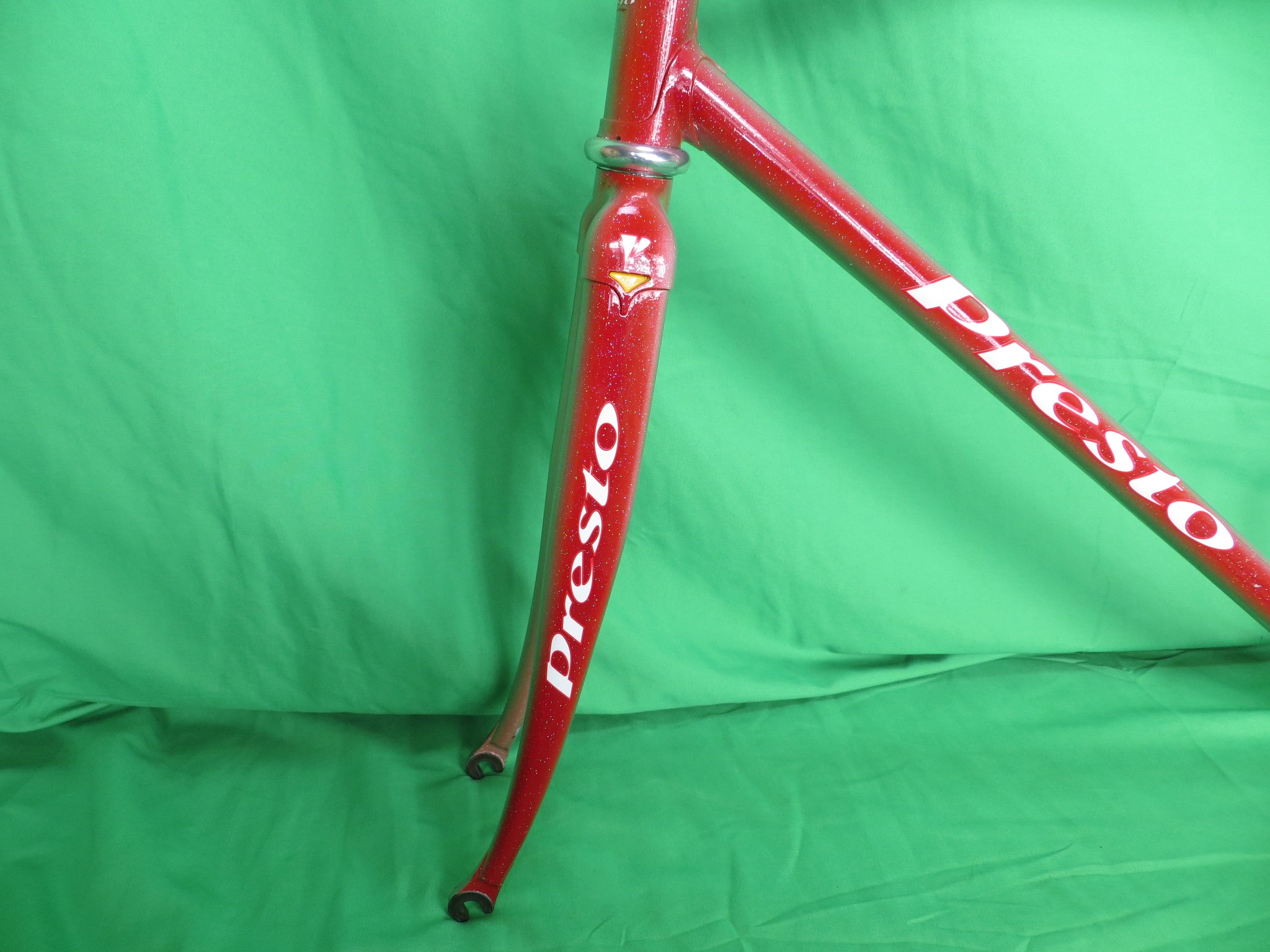 PRESTO Columbus Max Fork // Red / Silver Fade with rainbow flake
