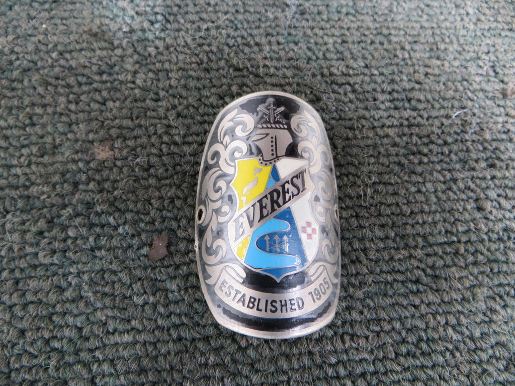 Never Used Rare! Vintage Everest Tsuchiya Seisakusho Headbadge (16100302)