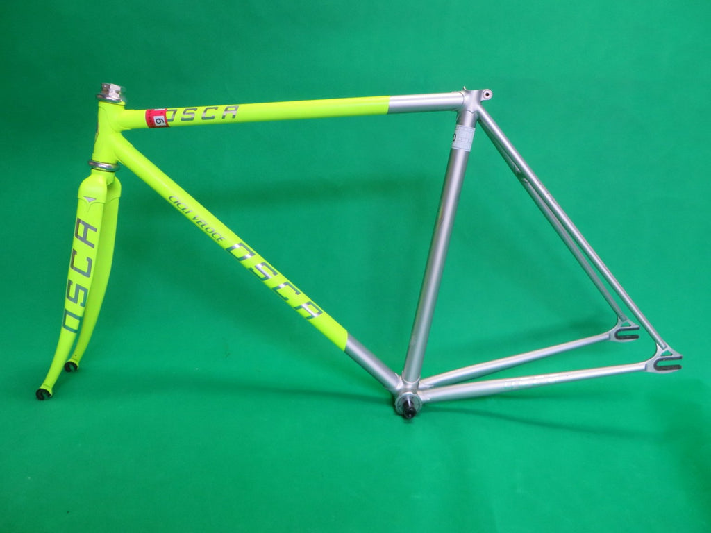 OSCA Columbus Max Fork // Matte Neon Yellow / Matte Silver Two Tone // 49cm