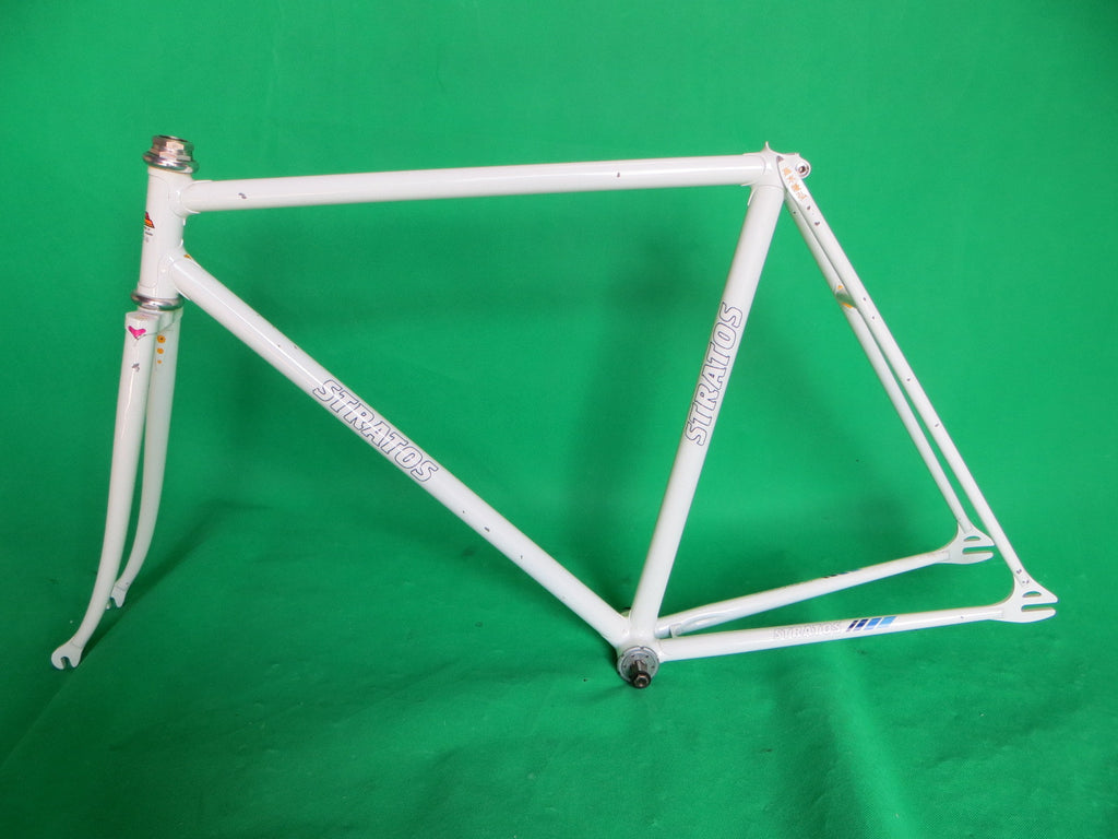 STRATOS // White NEVER USED Shimano Drop Ends // 51.5cm