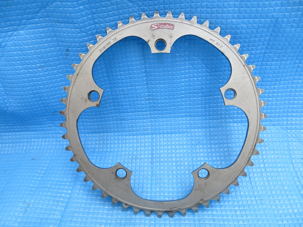 Sugino 75 S-cubic 1/8" 144BCD NJS Chainring 51T Matte Finish (22092112)